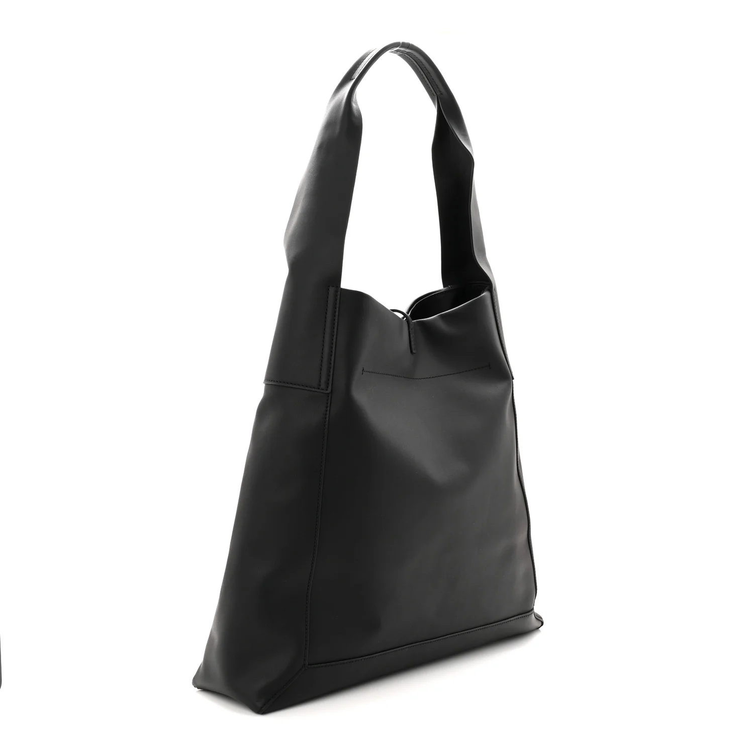 Calfskin Go Large Shoulder Bag Black - Top Club