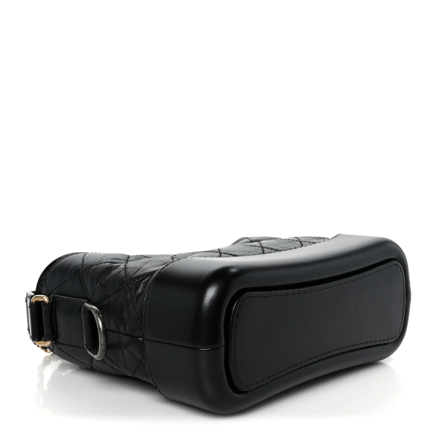 Aged Calfskin Quilted Small Gabrielle Hobo Black - Top Club