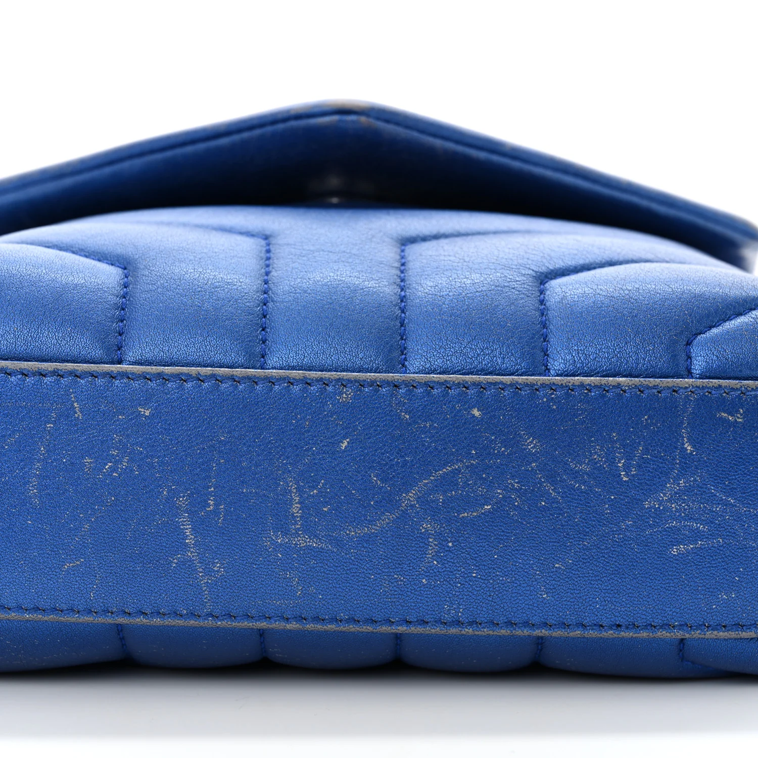 Metallic Calfskin Y Quilted Monogram Toy Loulou Crossbody Bag Blue Royal - Top Club
