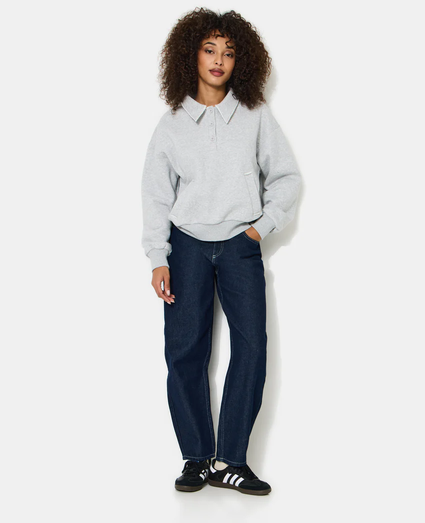 Pimkie Sweat col polo avec poches et détails coupés