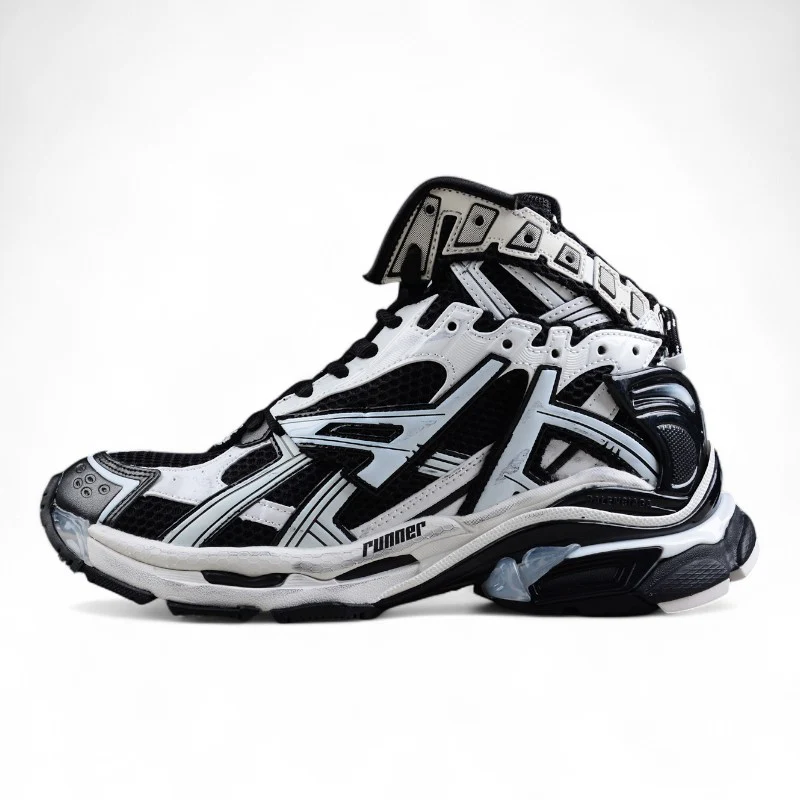 Balenciaga Runner Hightop 7.0 – Black/White - Sneaker Replica Workshop