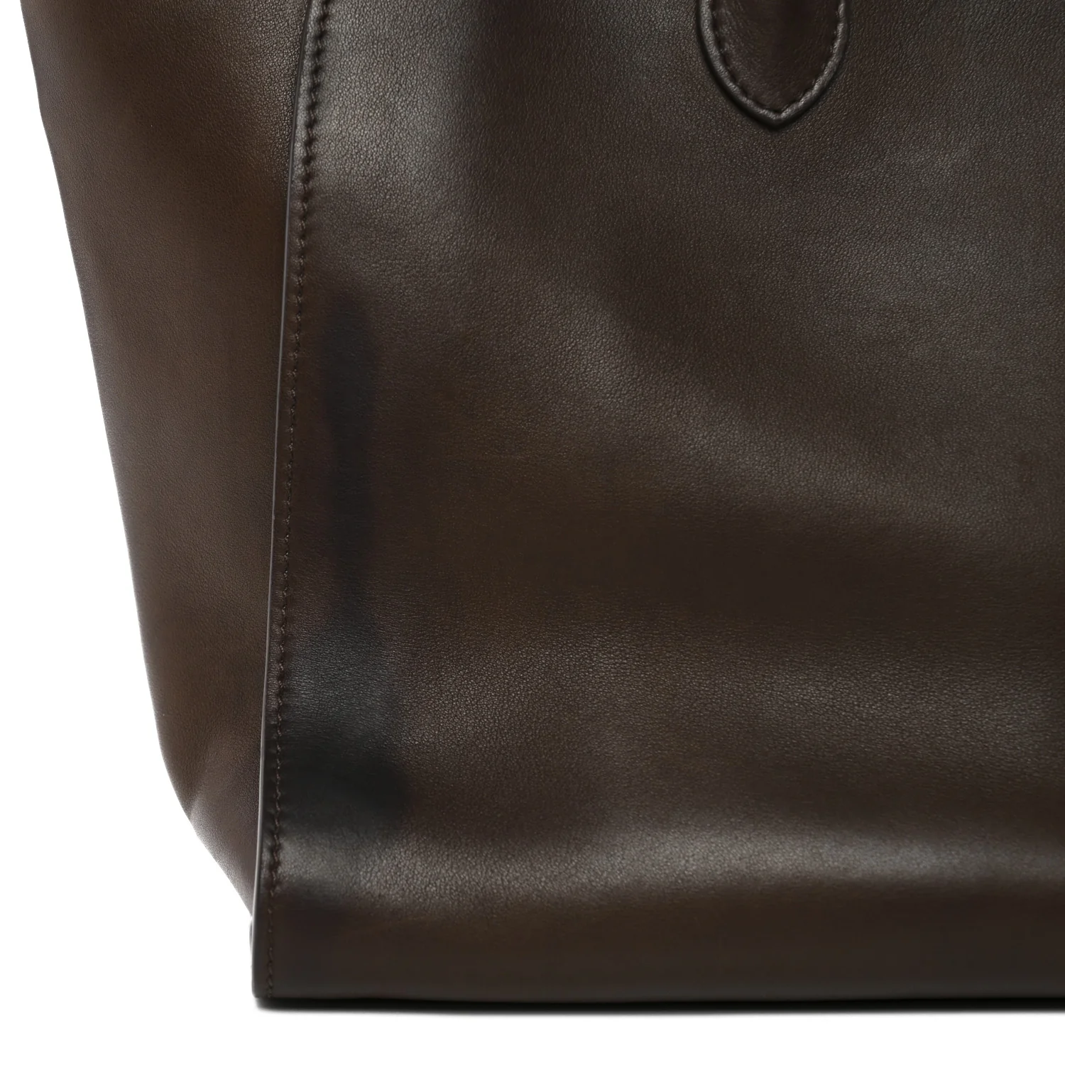 Polished Saddle Calfskin Marlo 14 Dark Brown - Top Club