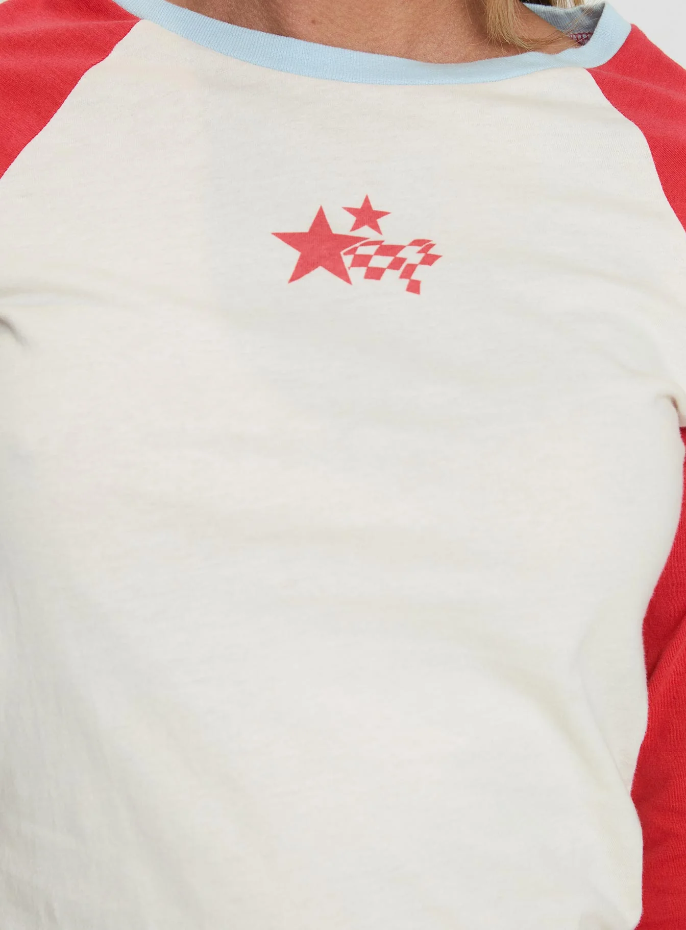 Racing Star Long Sleeve Top Red
