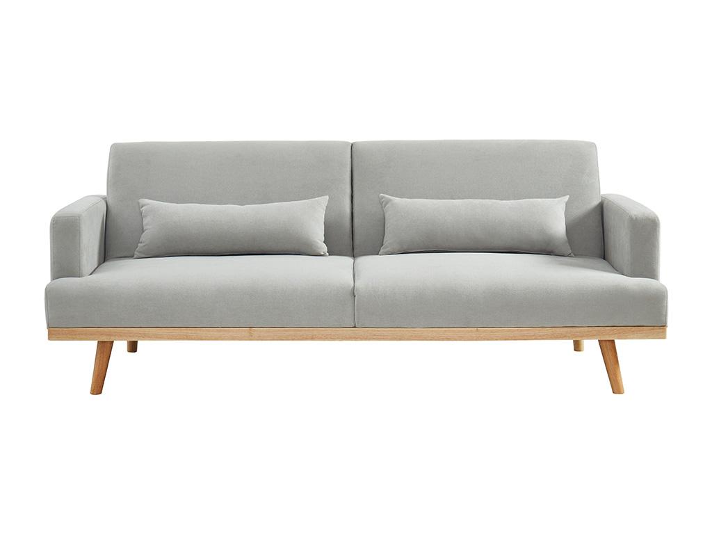 Sofá cama 3 plazas gris claro