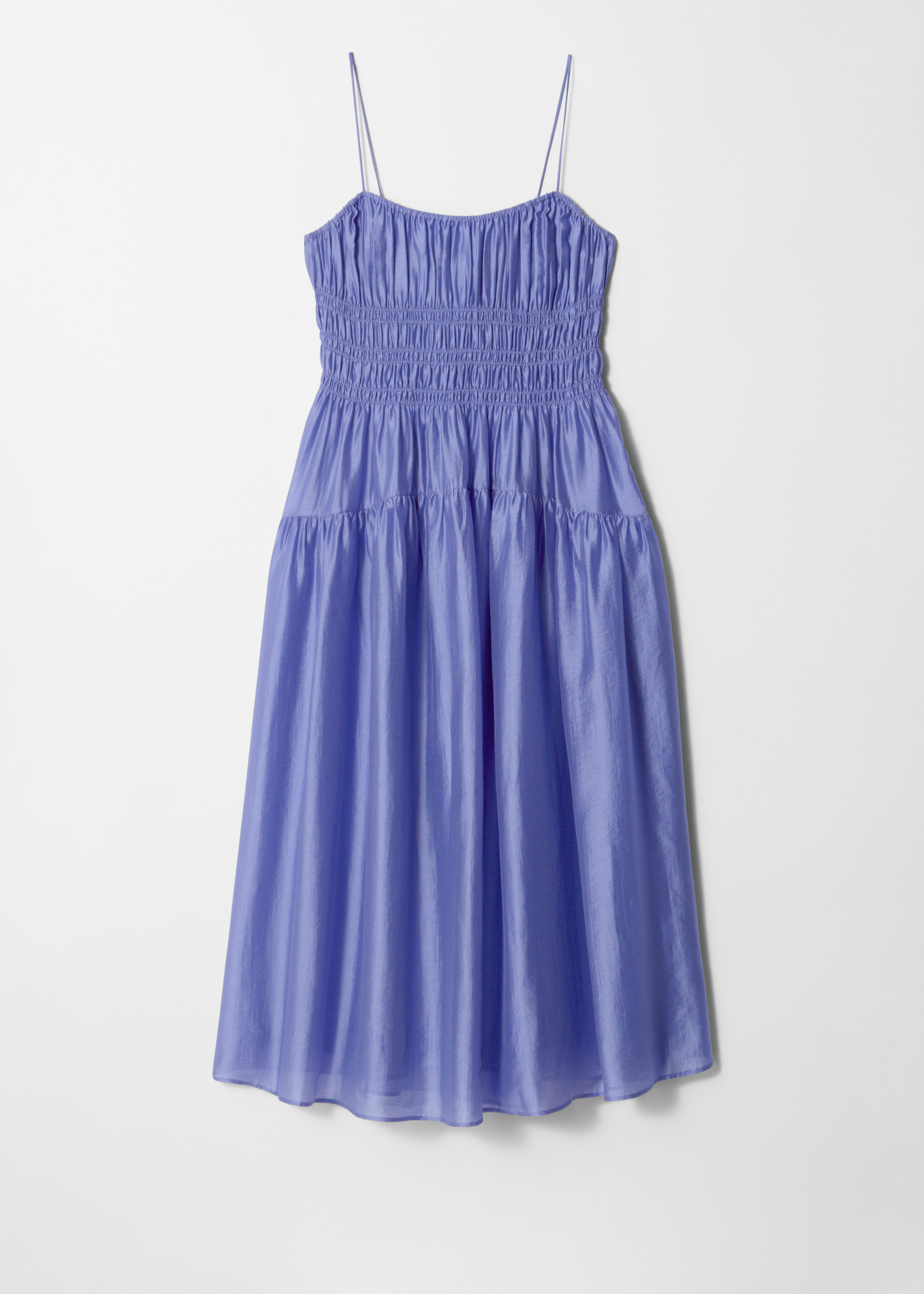 & Other Stories RUCHED MIDI DRESS