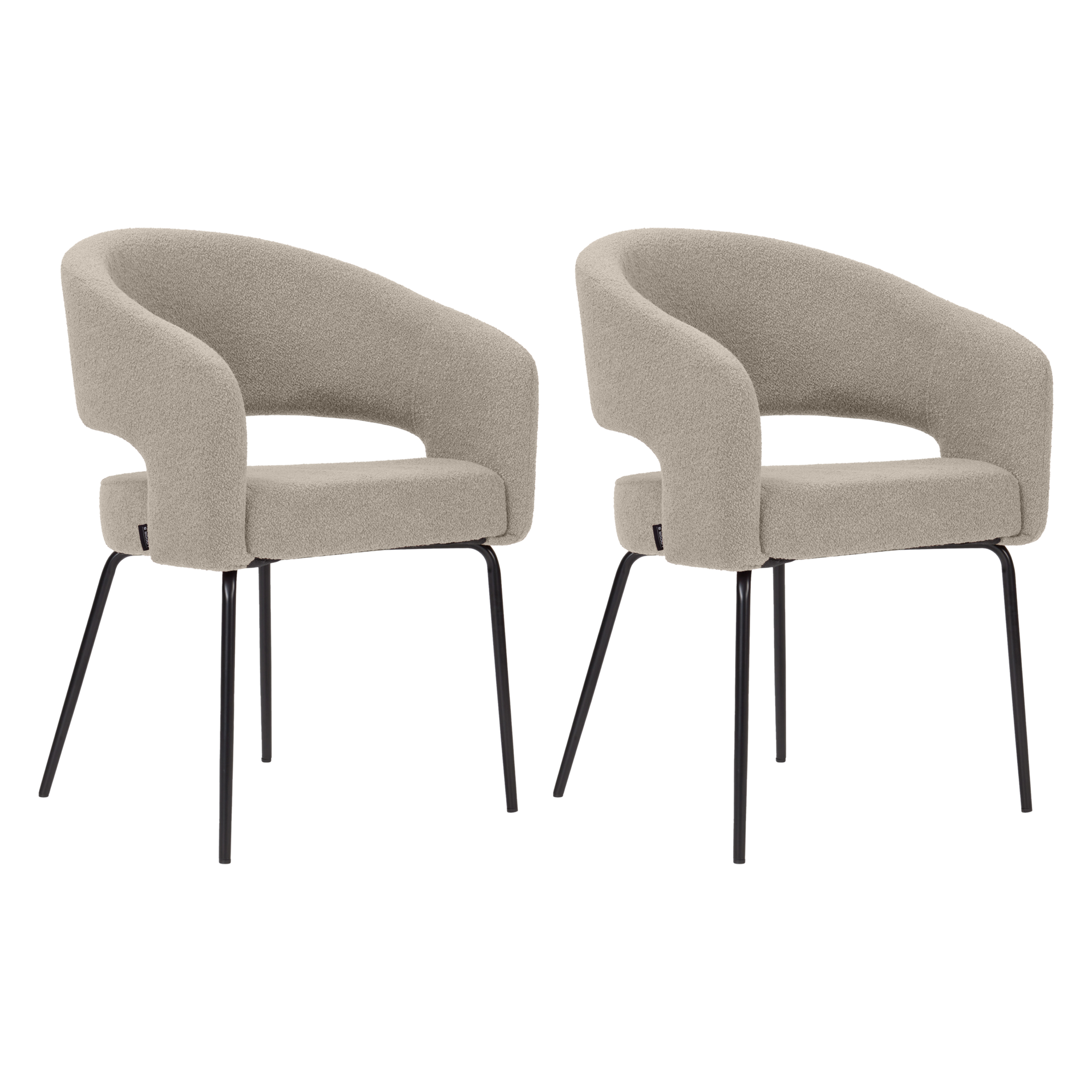 Eetkamerstoel Miho beige - set van 2