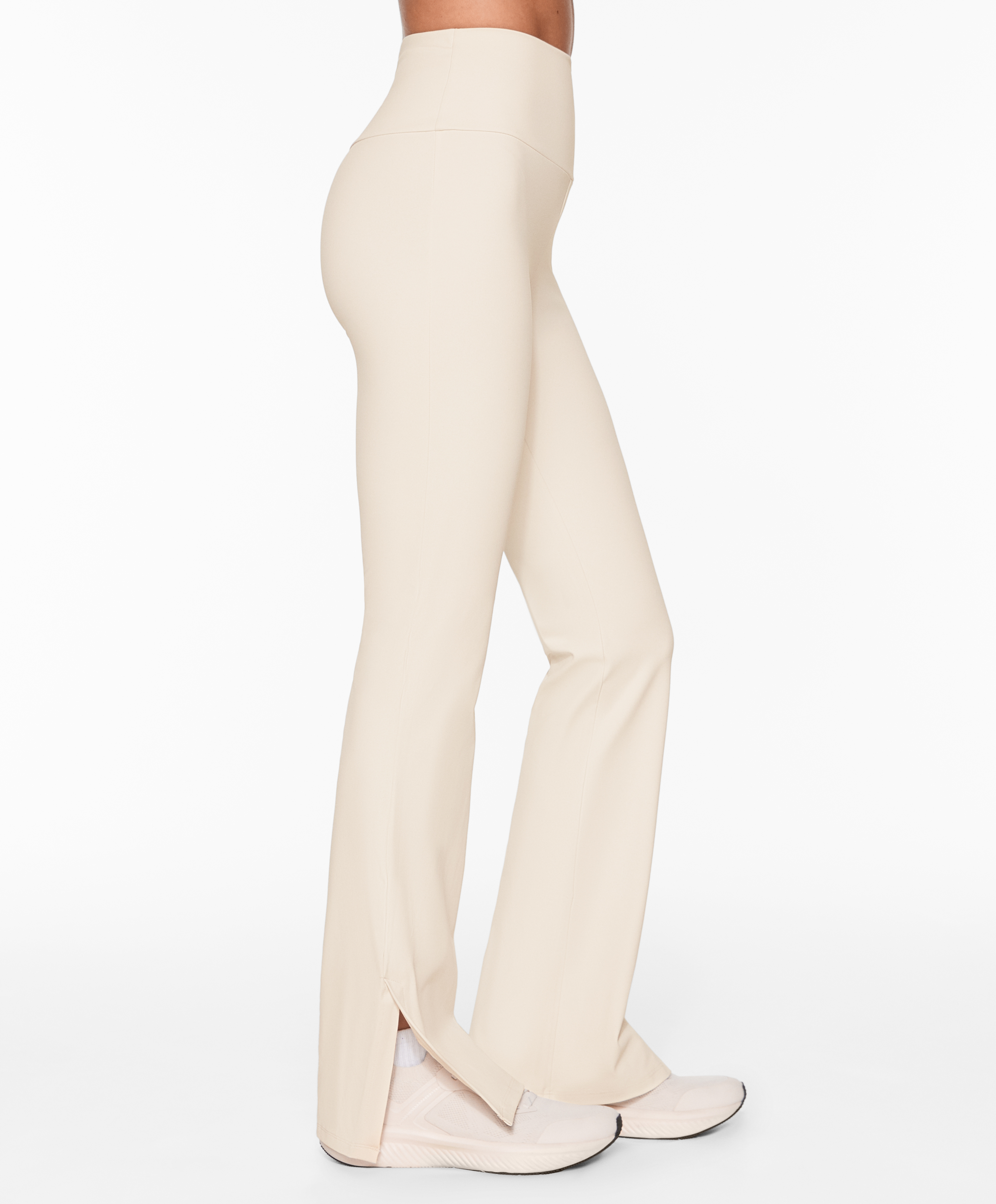 OYSHO Comfortlux slit flare trousers
