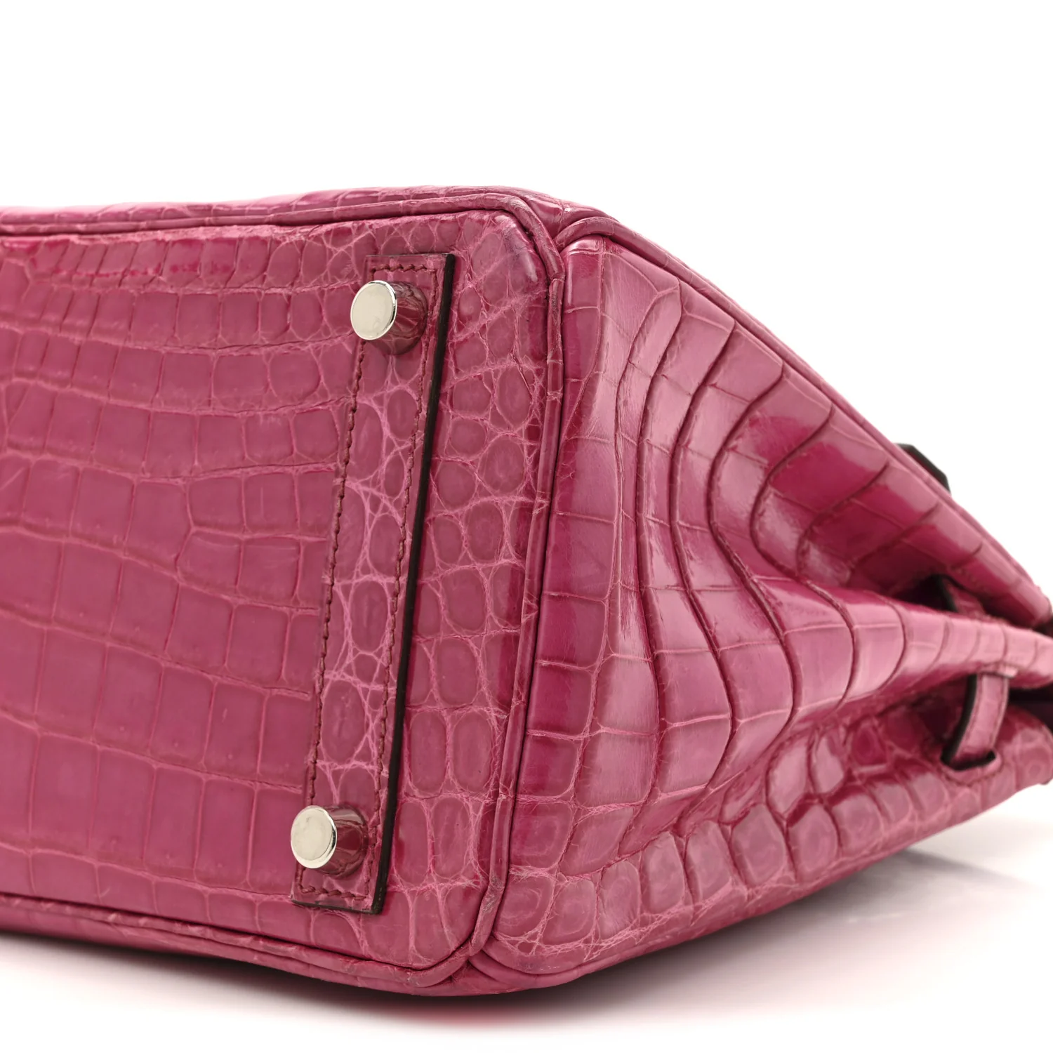 Shiny Niloticus Crocodile Birkin 25 Rose Scheherazade - Top Club
