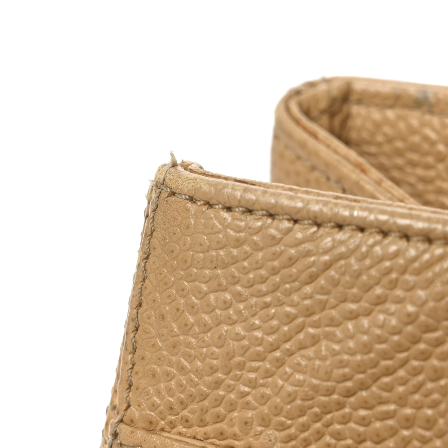Caviar Turnlock Tote Beige - Top Club