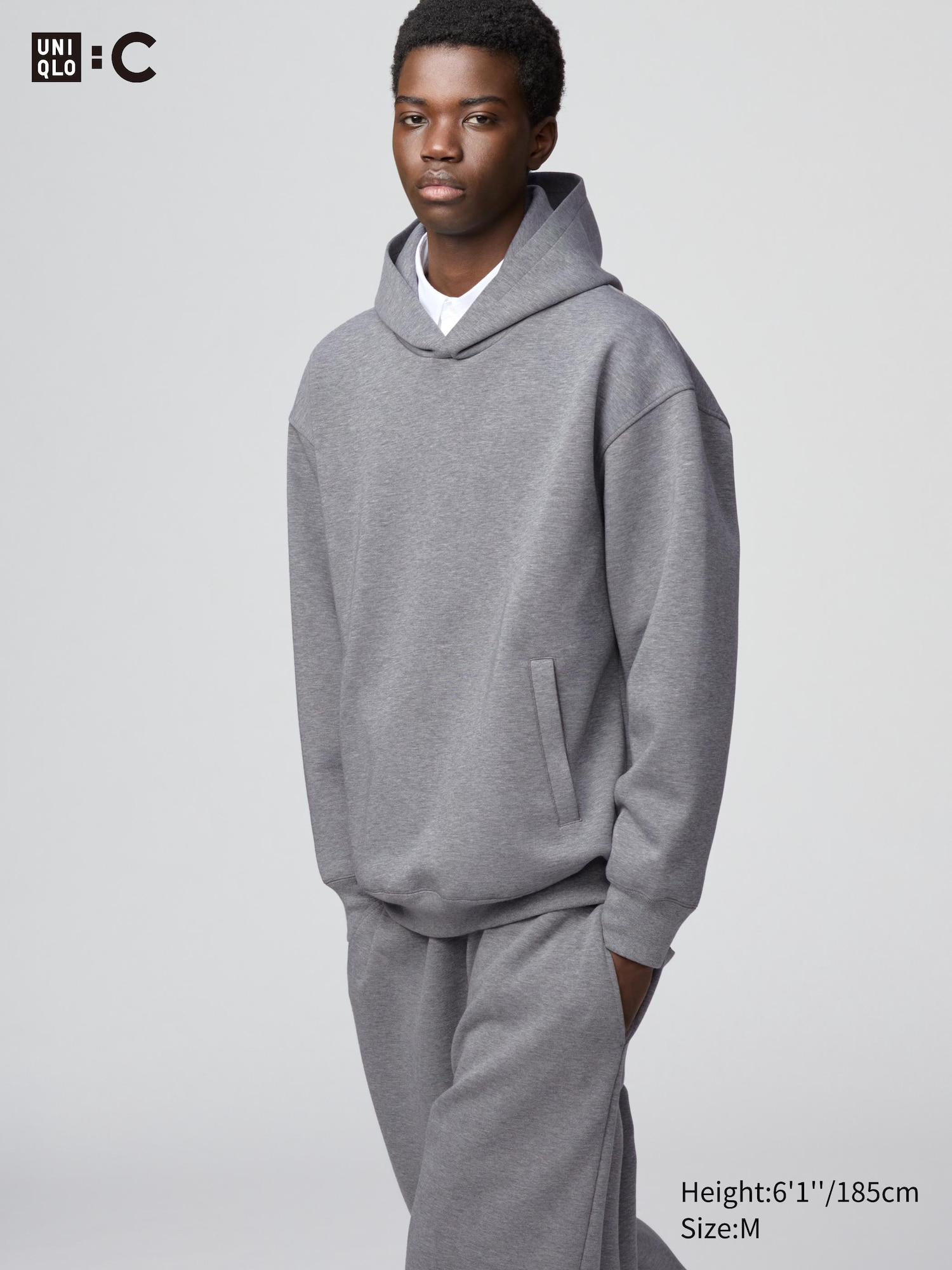 UNIQLO : C Sweat Oversized Pullover Hoodie