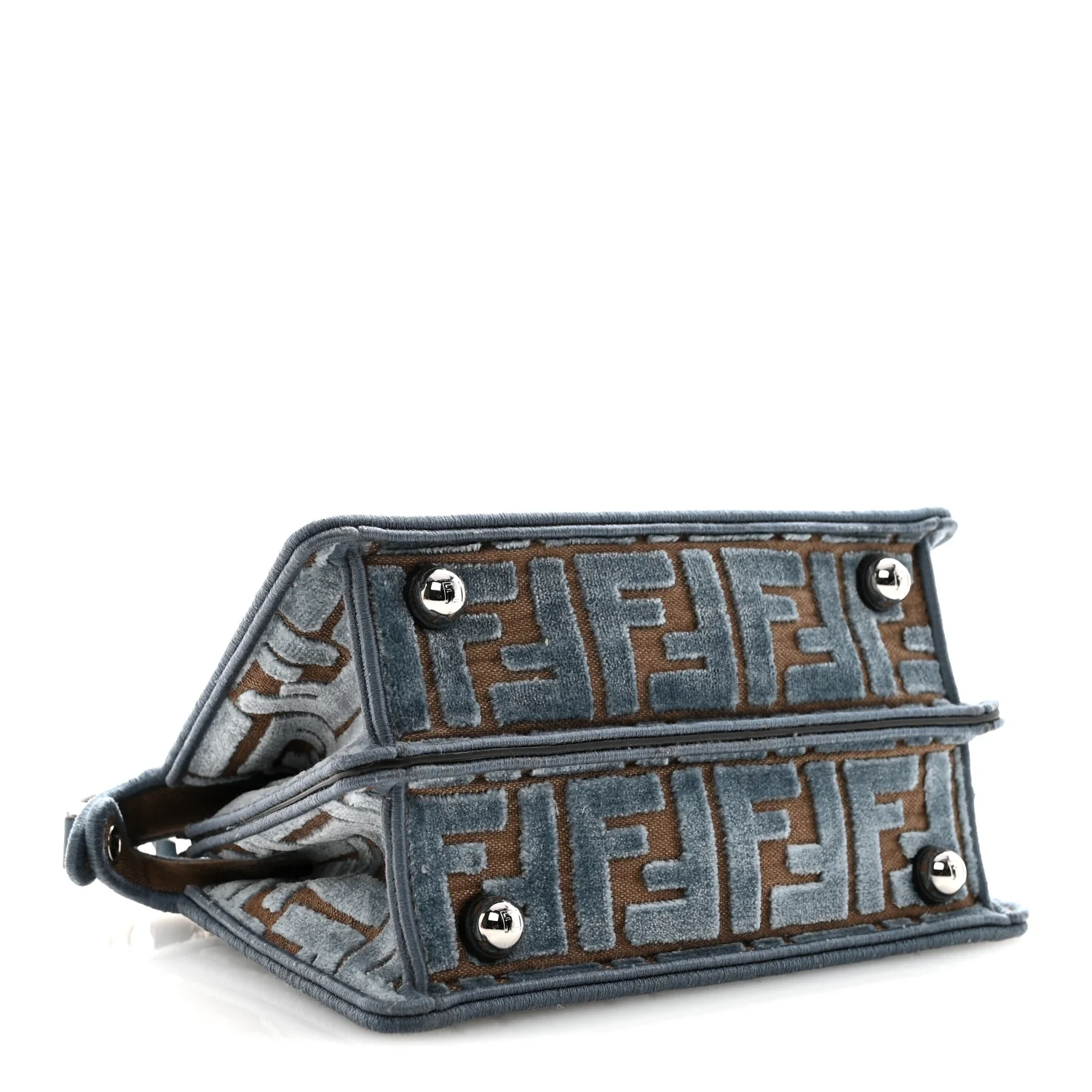 Velvet Jacquard FF Small Peekaboo I SEE U Satchel Anice - Top Club
