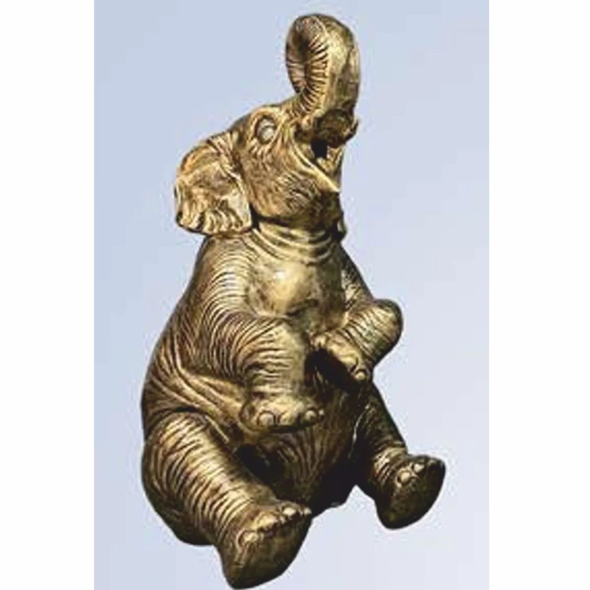 Decorative sculpture elephant antique gold H. 73 cm - decorative figure