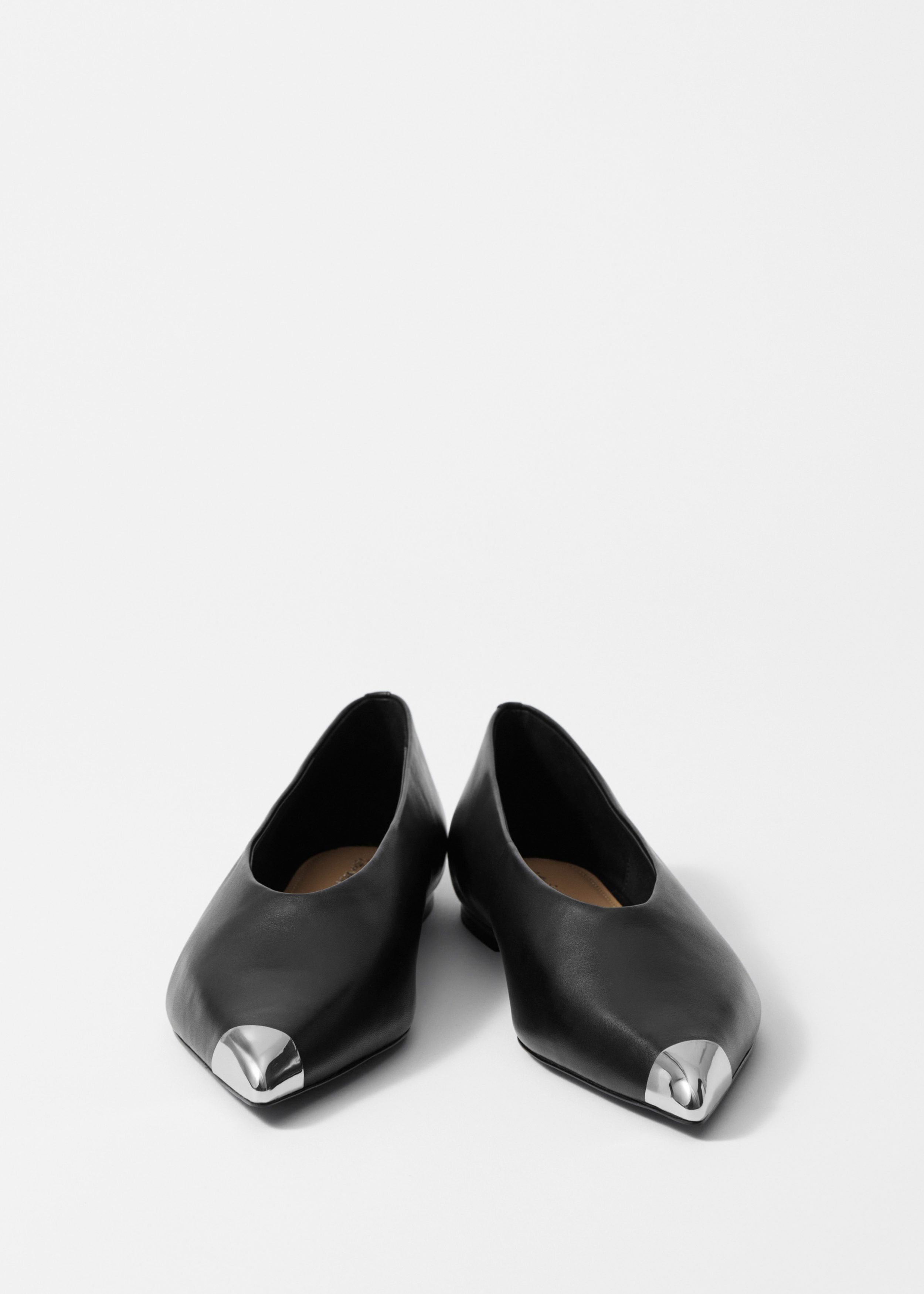 & Other Stories SILVER-CAP BALLERINA FLATS
