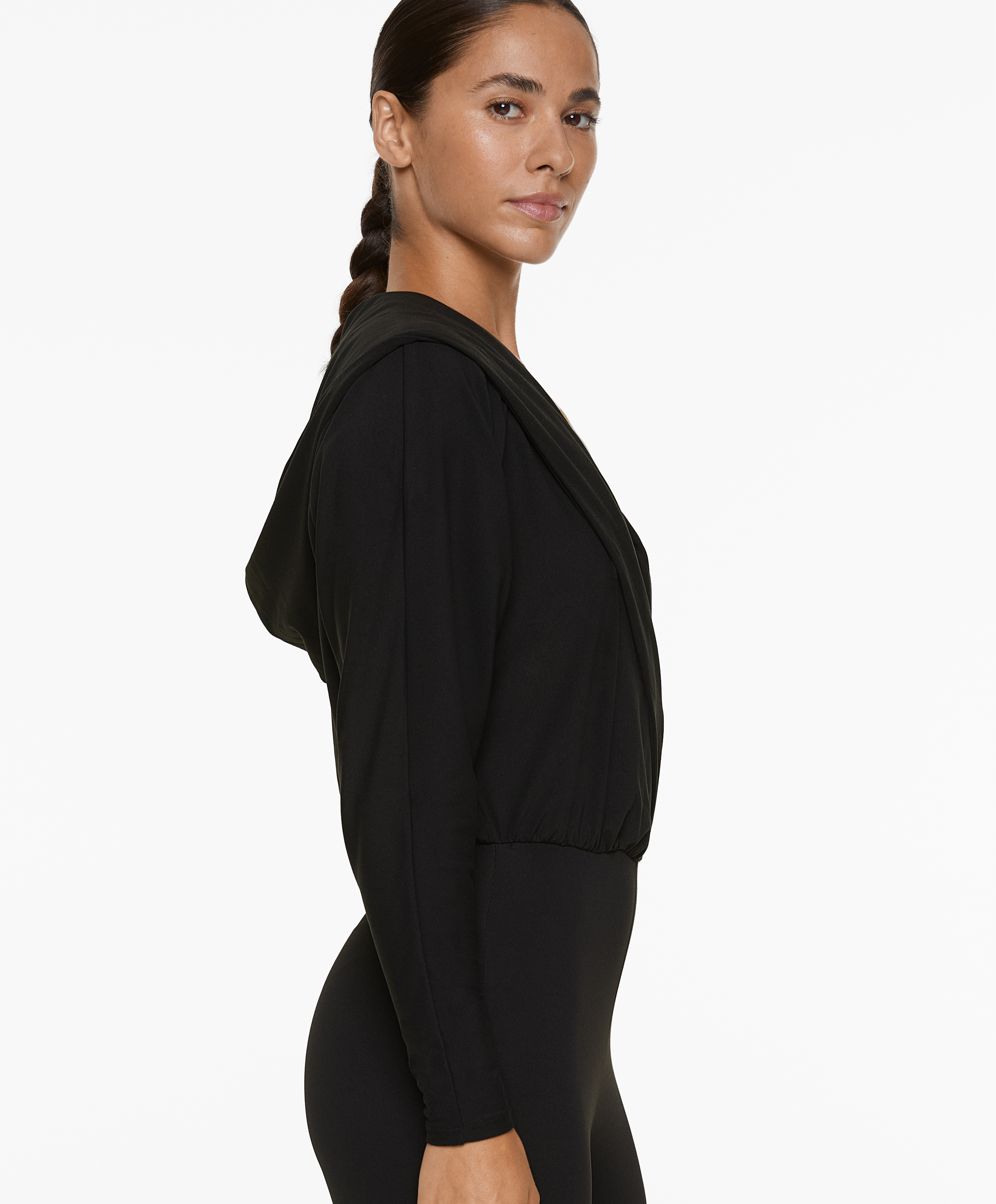OYSHO Comfortlux hooded short jumpsuit