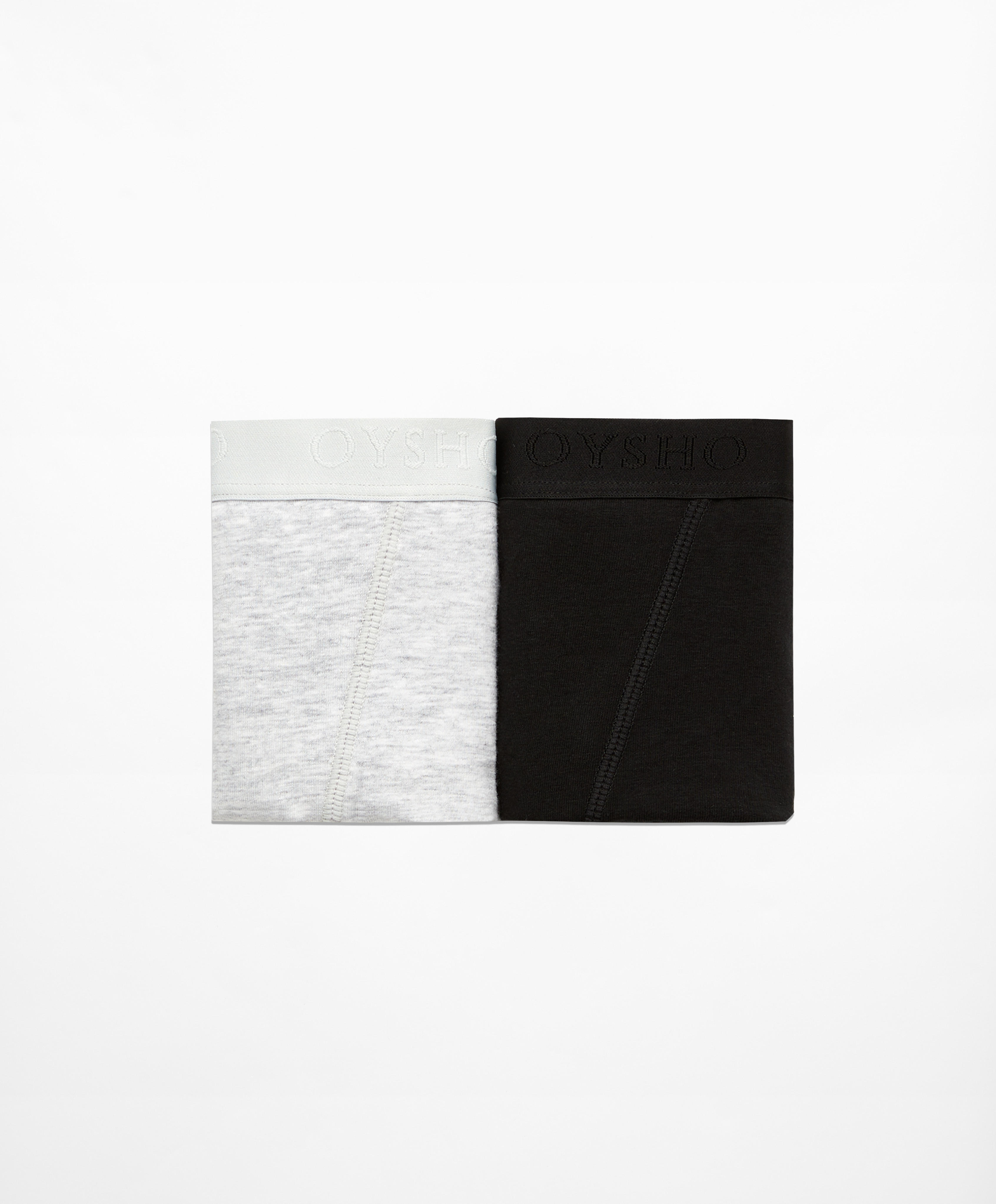 OYSHO 2 cotton blend boxers with logo