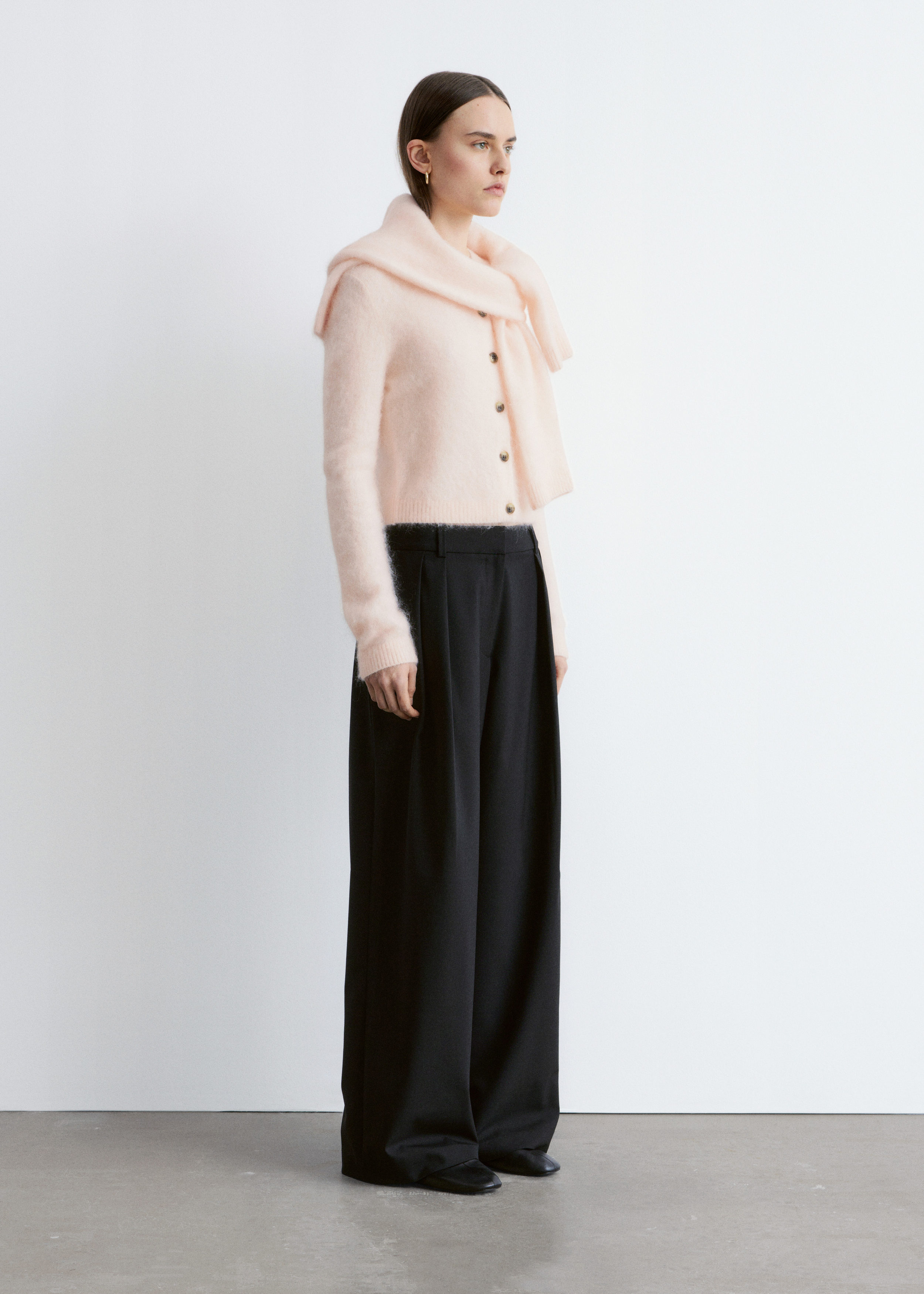 & Other Stories MOHAIR-BLEND BRUSHED CARDIGAN