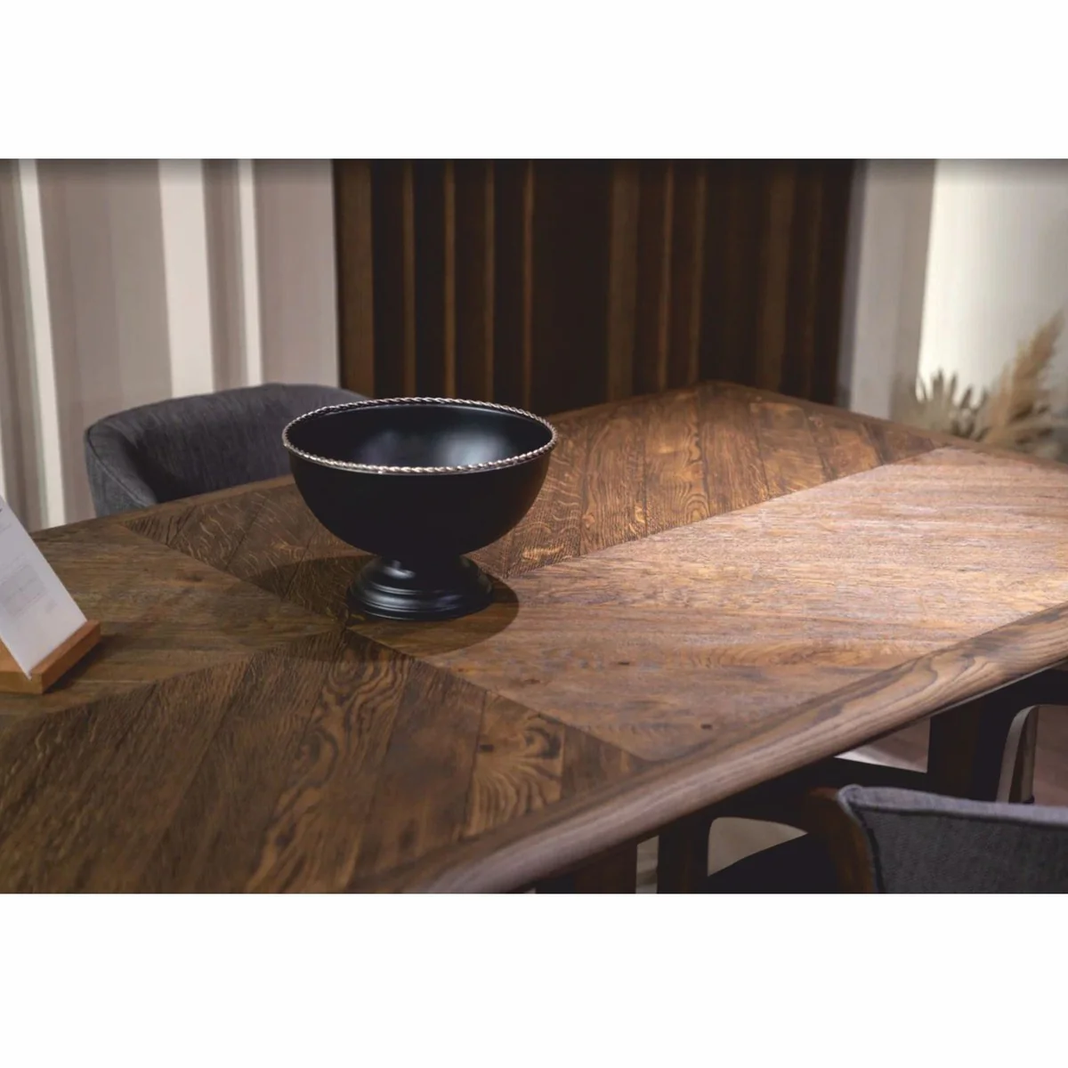 Luxury solid wood dining table brown 200 cm - dining room furniture