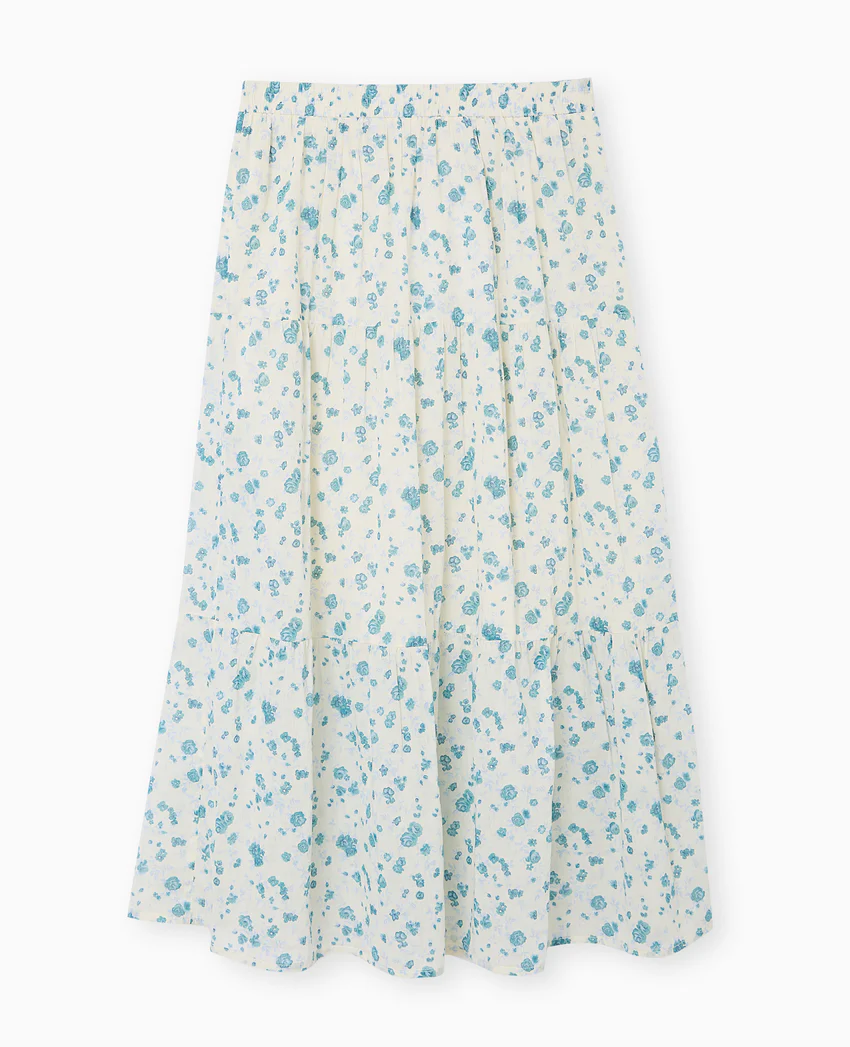 Pimkie Jupe longue à étages motif fleurs