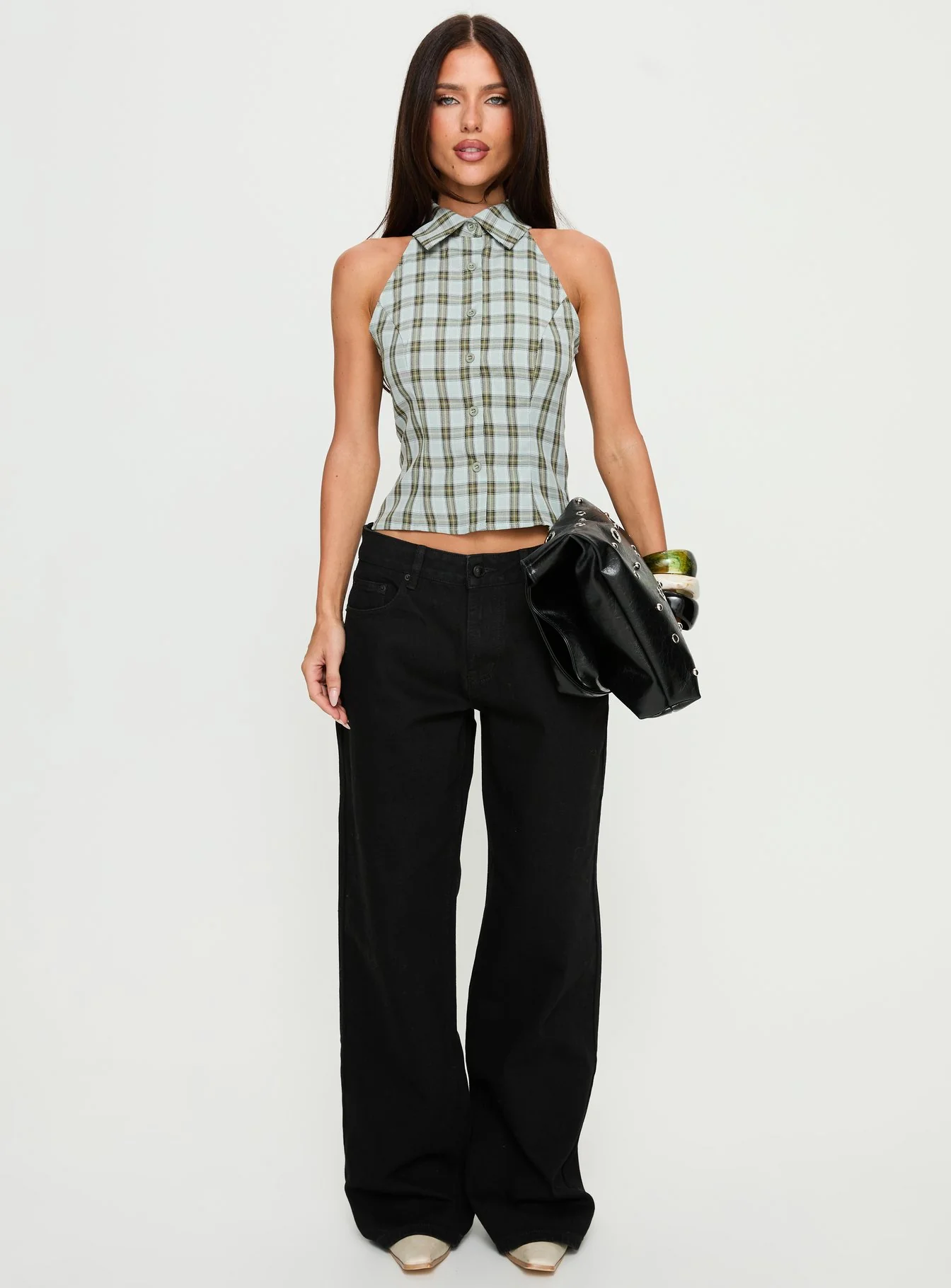 Serenitia Mid Rise Relaxed Jeans Jet Black