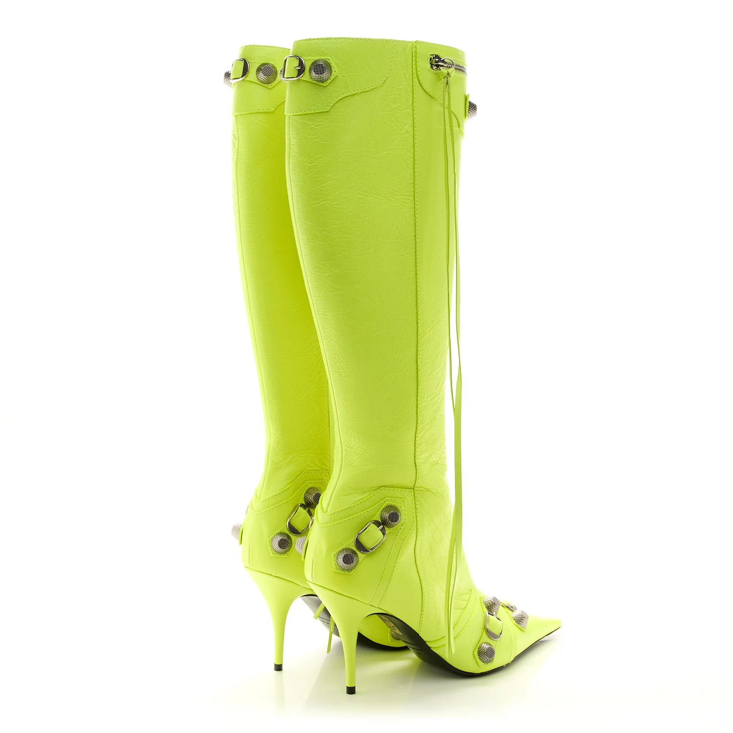 Agneau Arena Cagole 90mm Boots 39 Fluo Yellow - Top Club