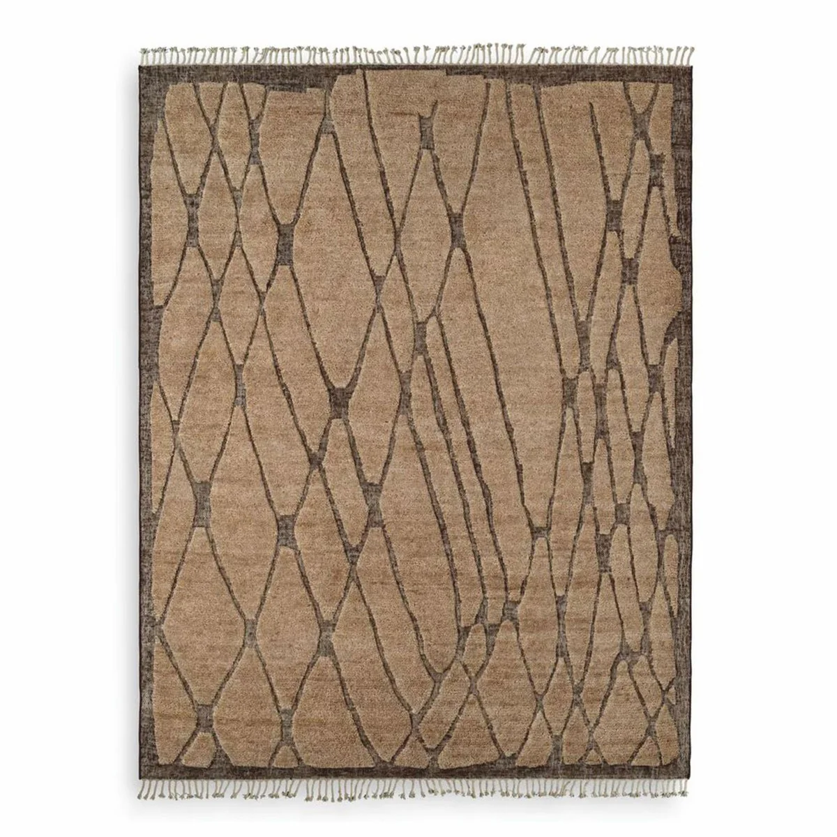 Luxury living room rug beige / brown - various sizes