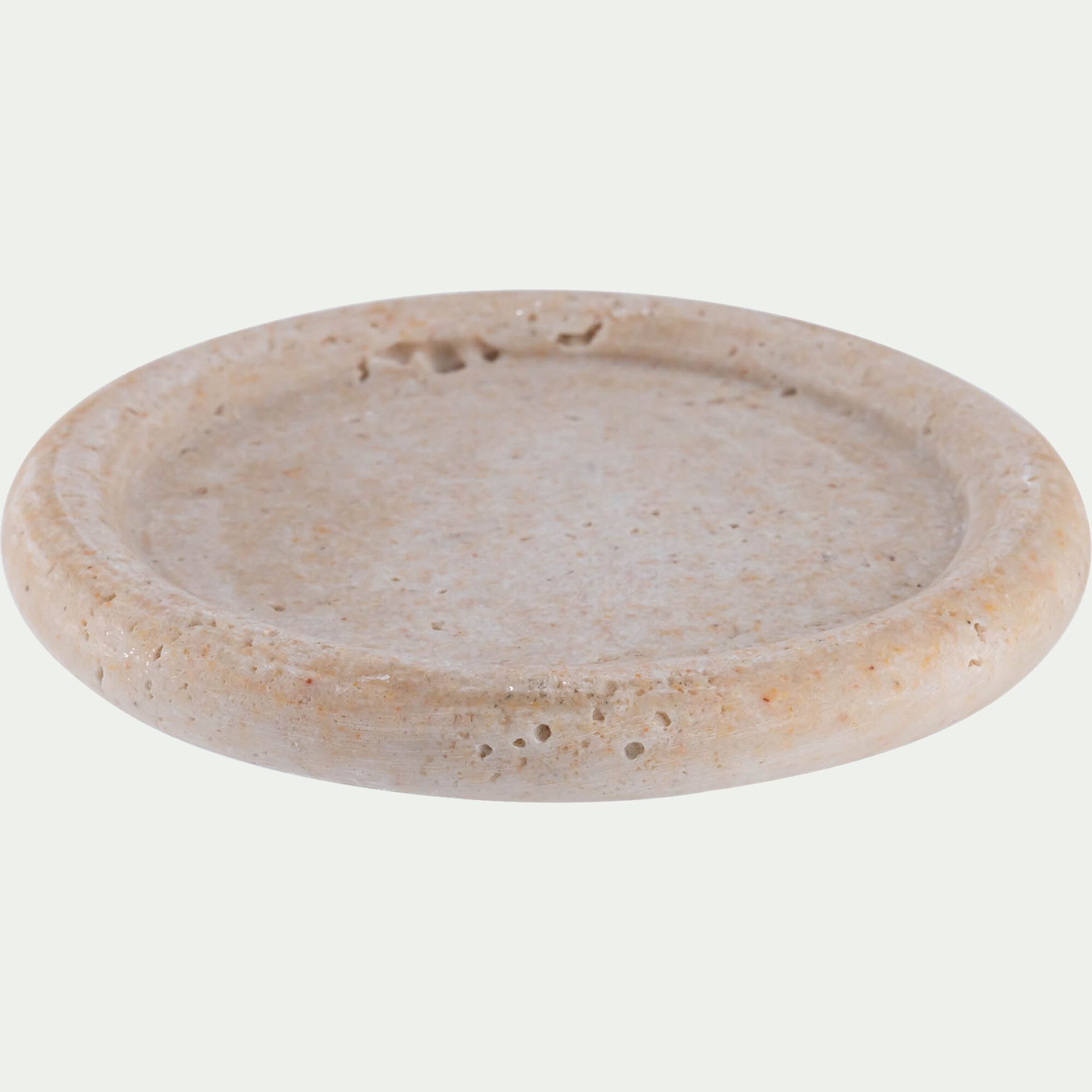 PLESSAS - Coupelle décorative en résine D14cm - beige