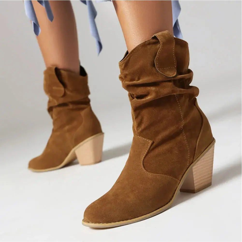 Alison Hart�?Ruched Western Boots