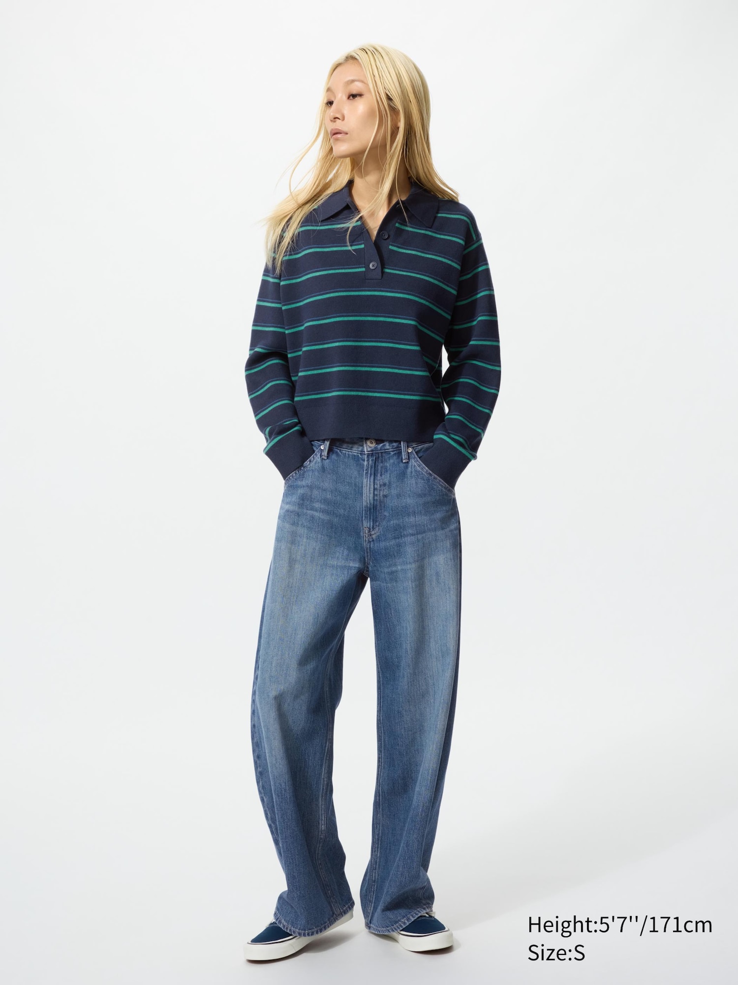 Smooth Cotton Polo Sweater