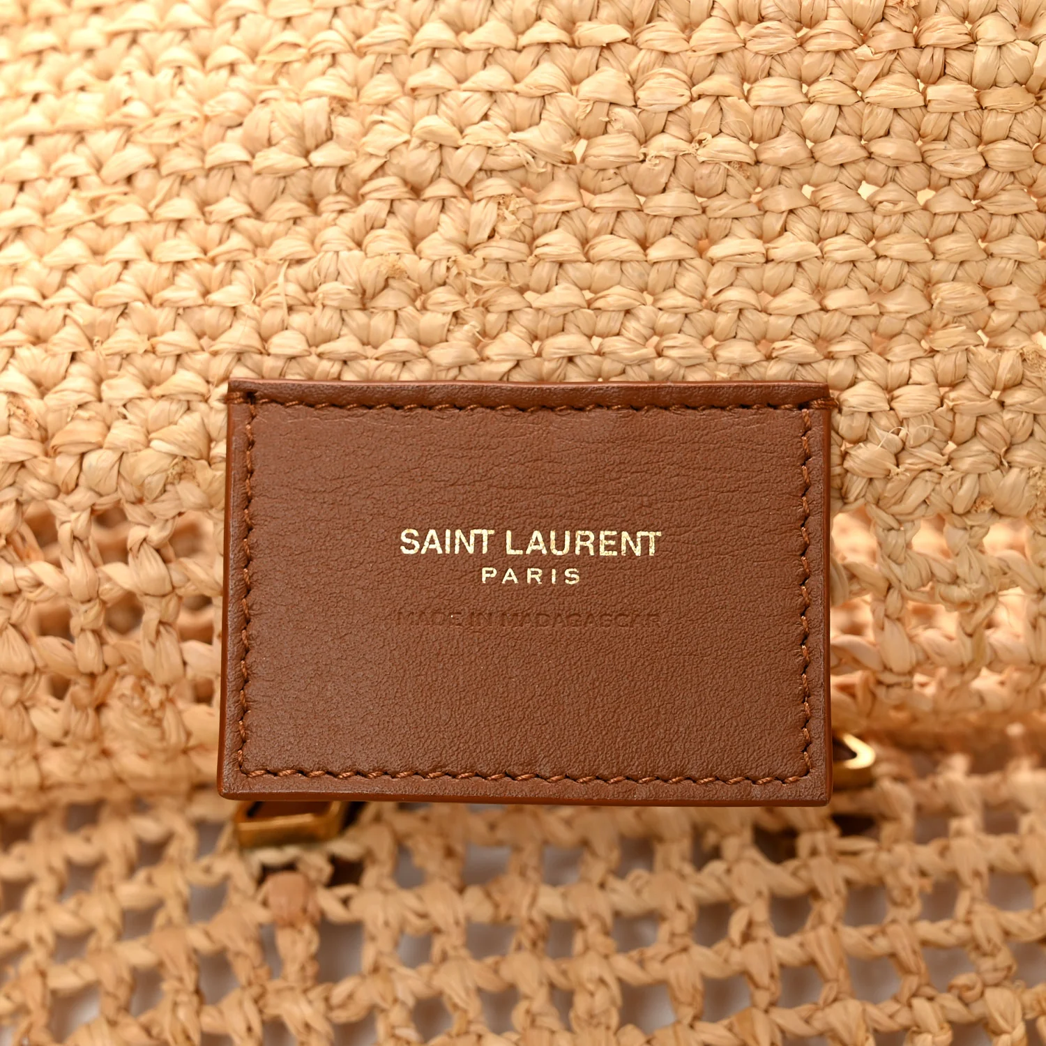 Raffia Icare Shopping Tote Natural - Top Club