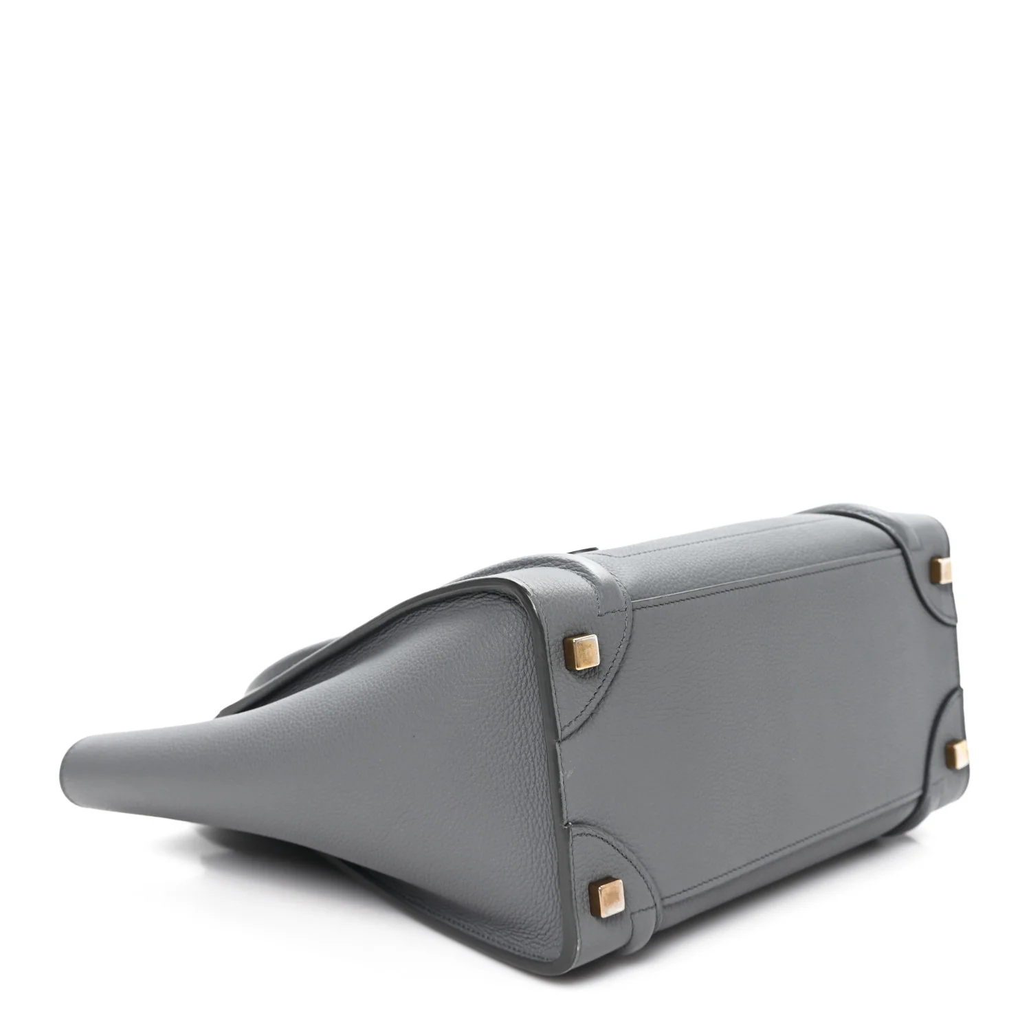 Baby Drummed Calfskin Micro Luggage Kohl - Top Club