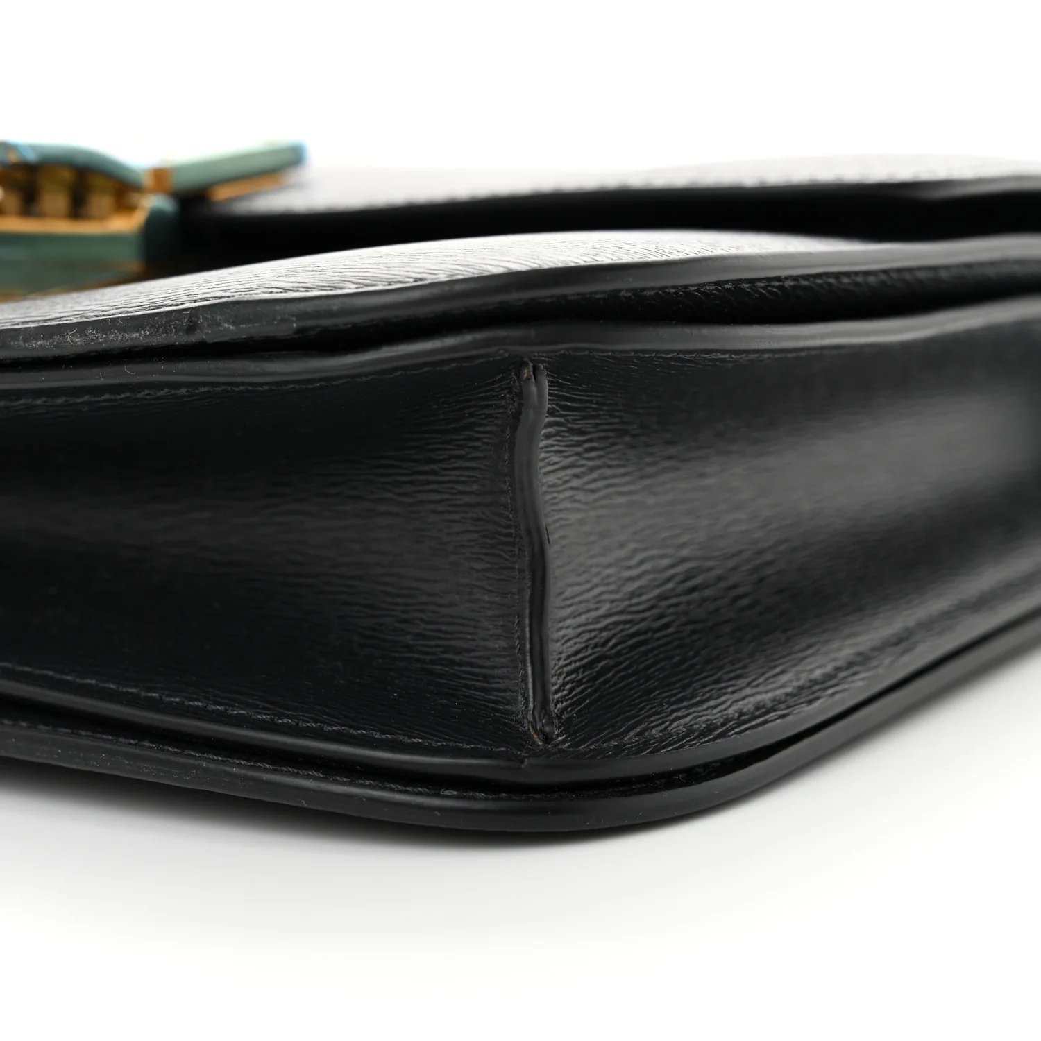 Liege Calfskin Medium Classic Box Flap Bag Anthracite - Top Club