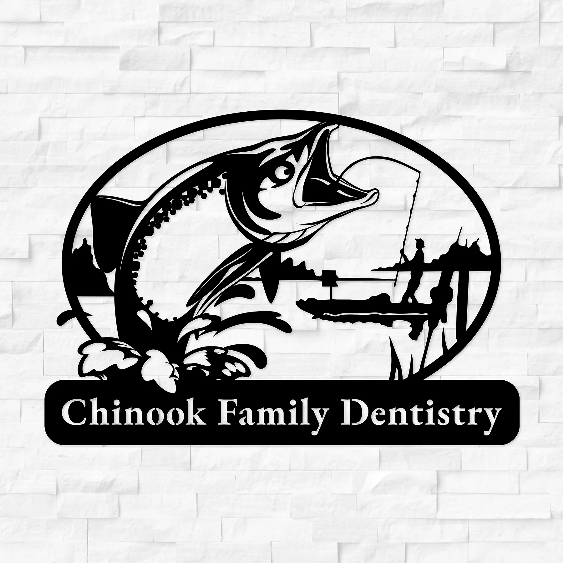 Custom Chinook Salmon Metal Wall Decor - Alvarez Pro Painting LLC