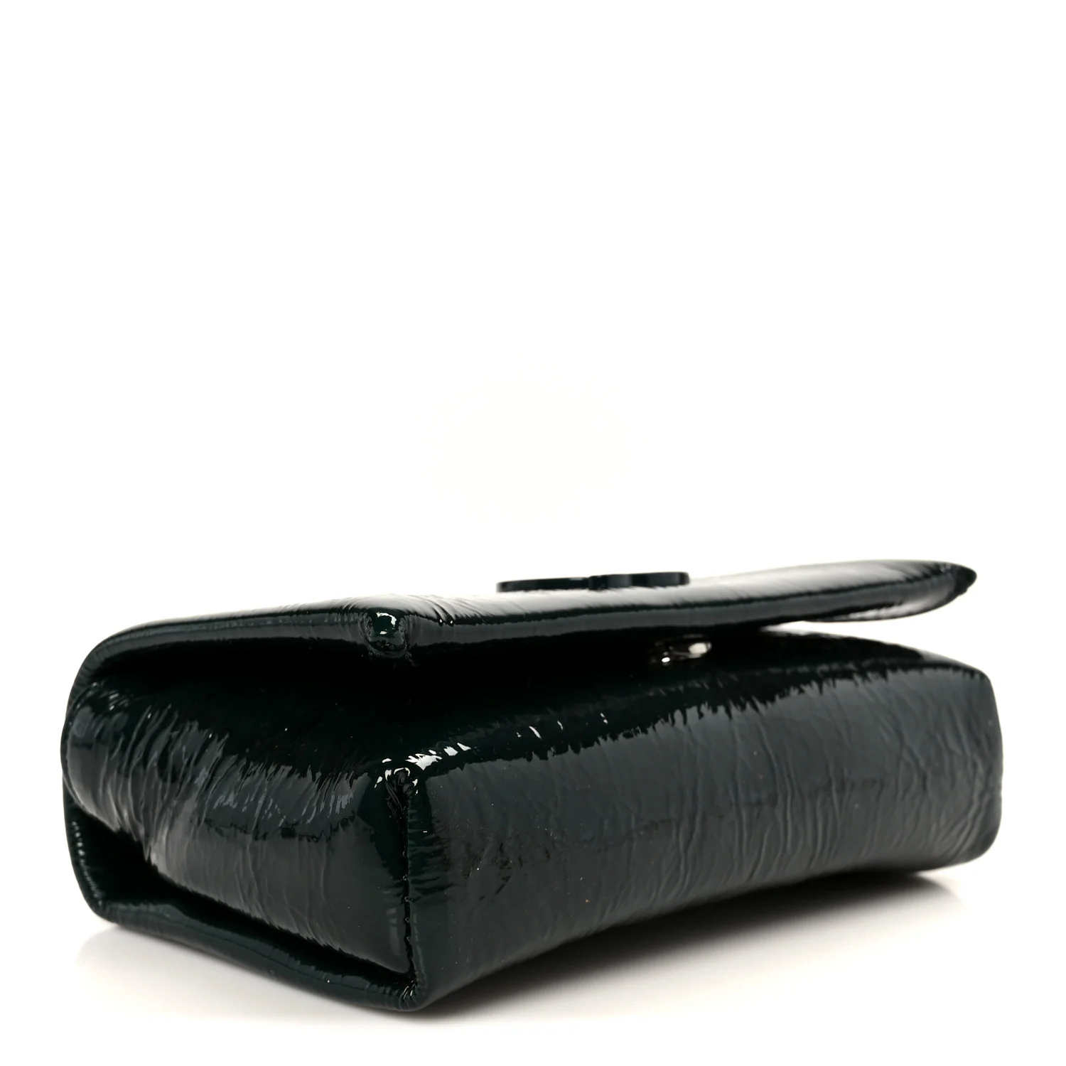 Naplak Patent Calfskin Monochrome Loubi54 Shoulder Bag Green - Top Club