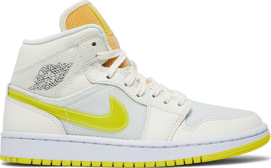 Best  Wmns Air Jordan 1 Mid SE  Voltage Yellow  DB2822-107 - Sneaker Replica Workshop