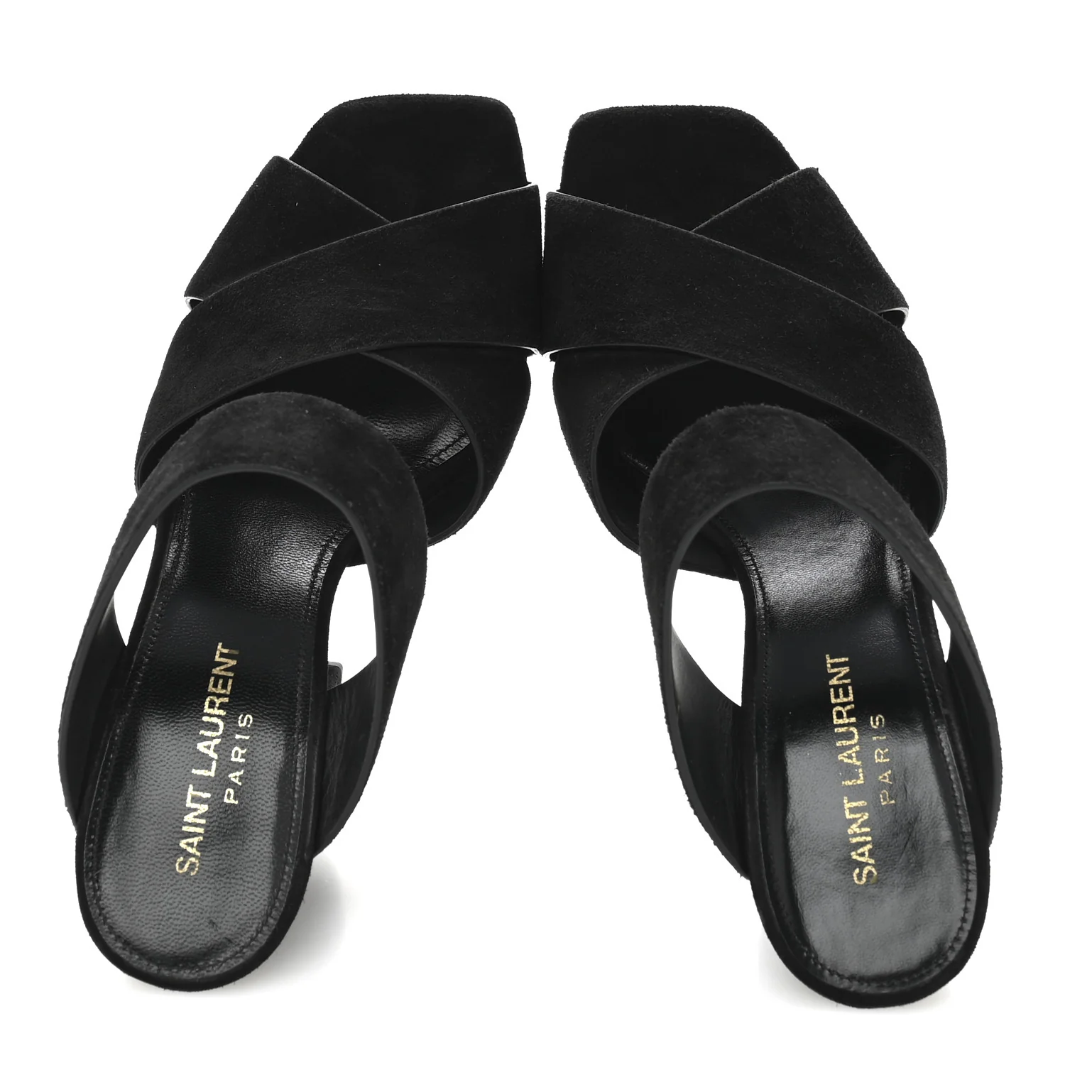 Suede Oak 100 Mule Sandals 37 Black