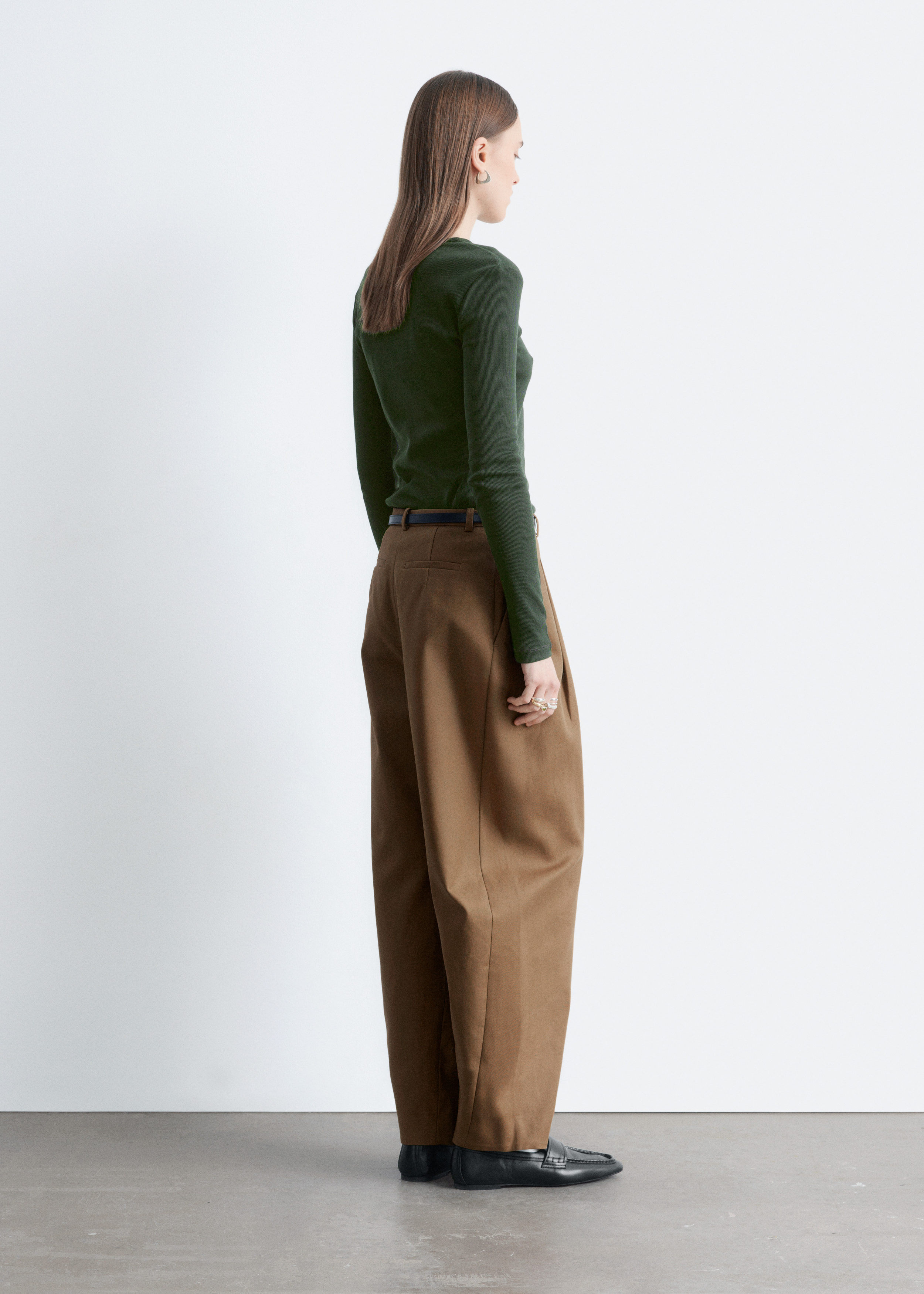 & Other Stories RIBBED LONG-SLEEVE TOP