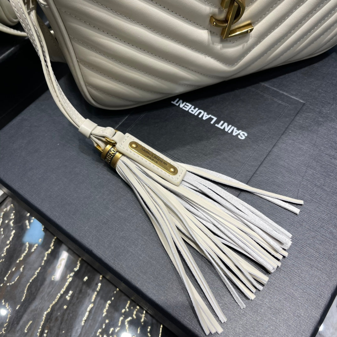 Y Lou Camera Bag In Quilted Leather - Top Club