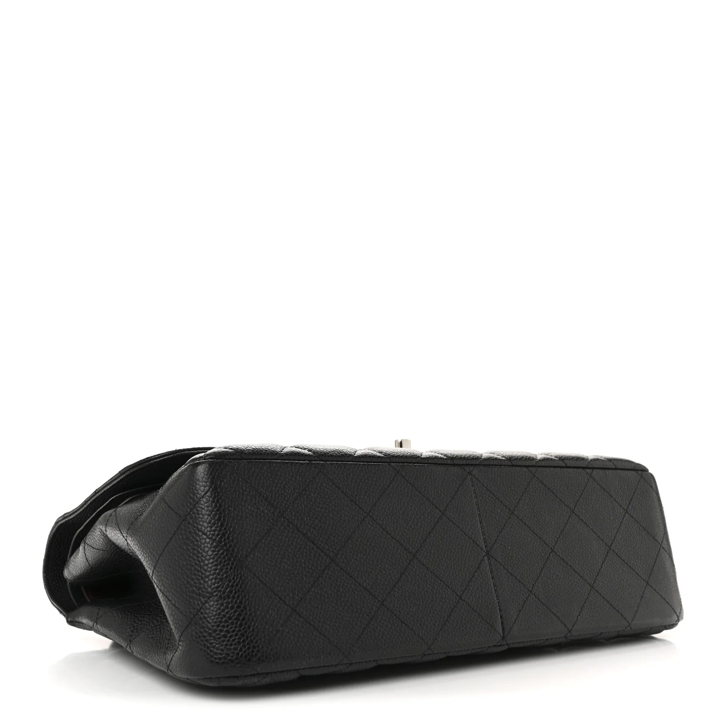 Caviar Quilted Jumbo Double Flap Black - Top Club
