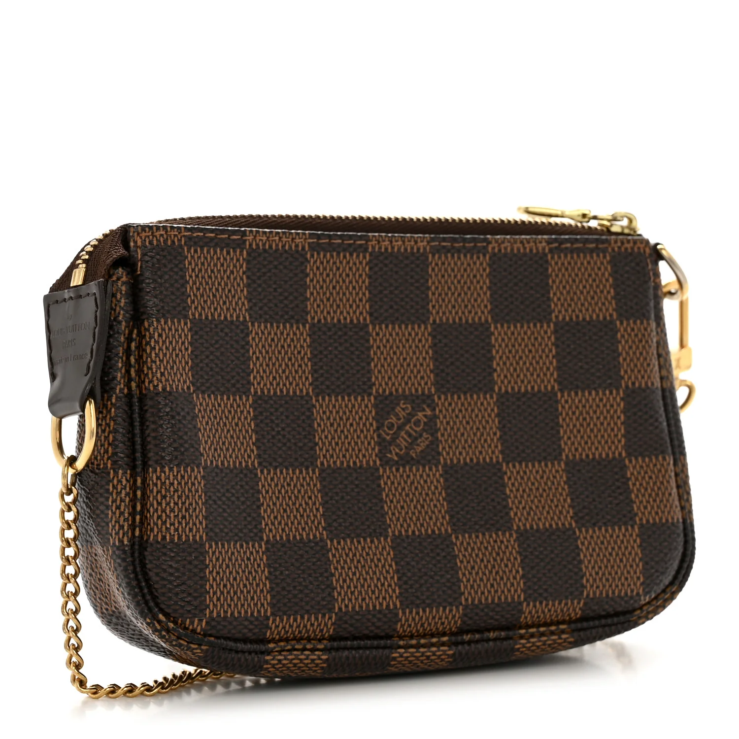 Damier Ebene Complice Trunks and Bags Mini Pochette Accessories Red - Top Club