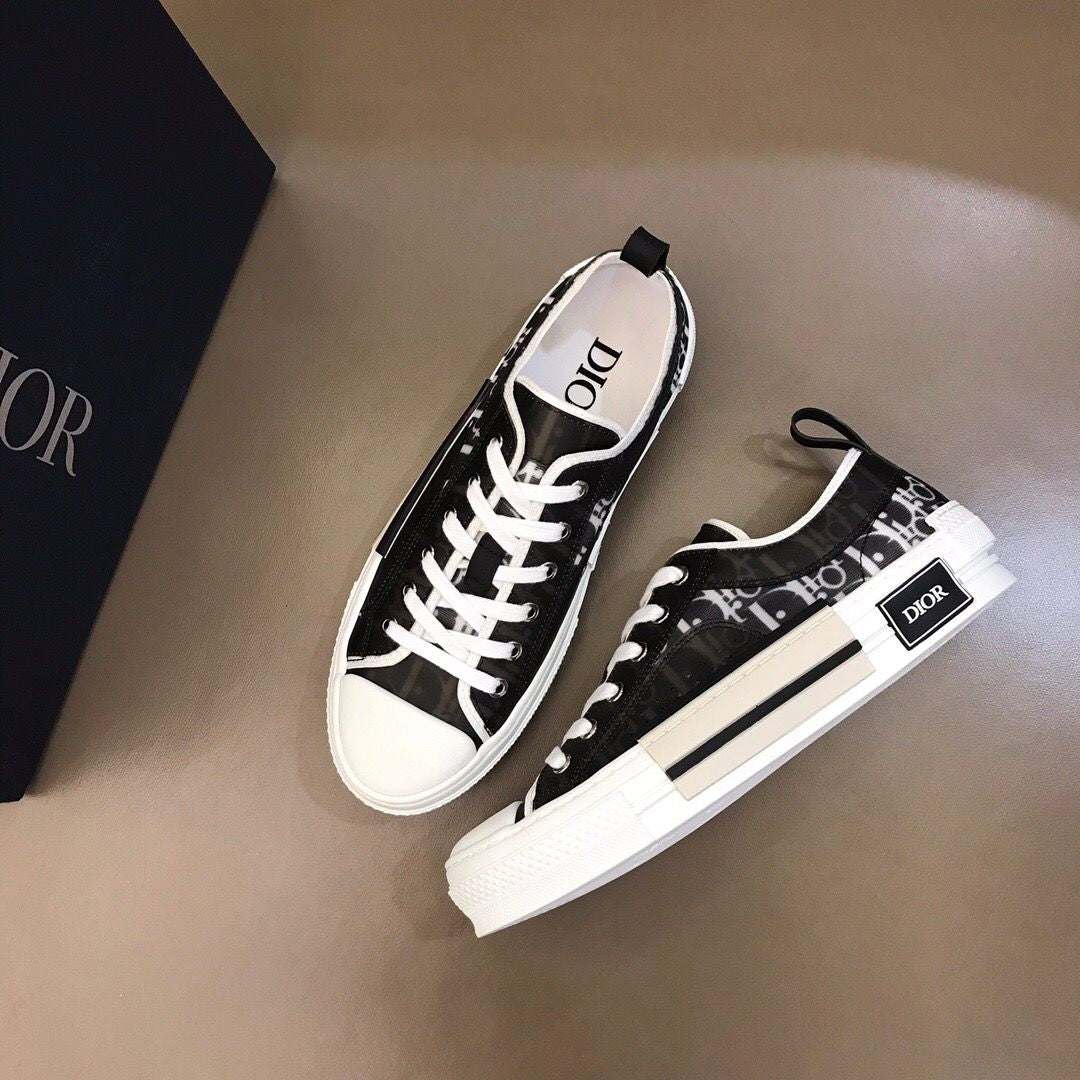 Dior B23 2022 New Style Low Top Logo Oblique Canvas 01 - Sneaker Replica Workshop