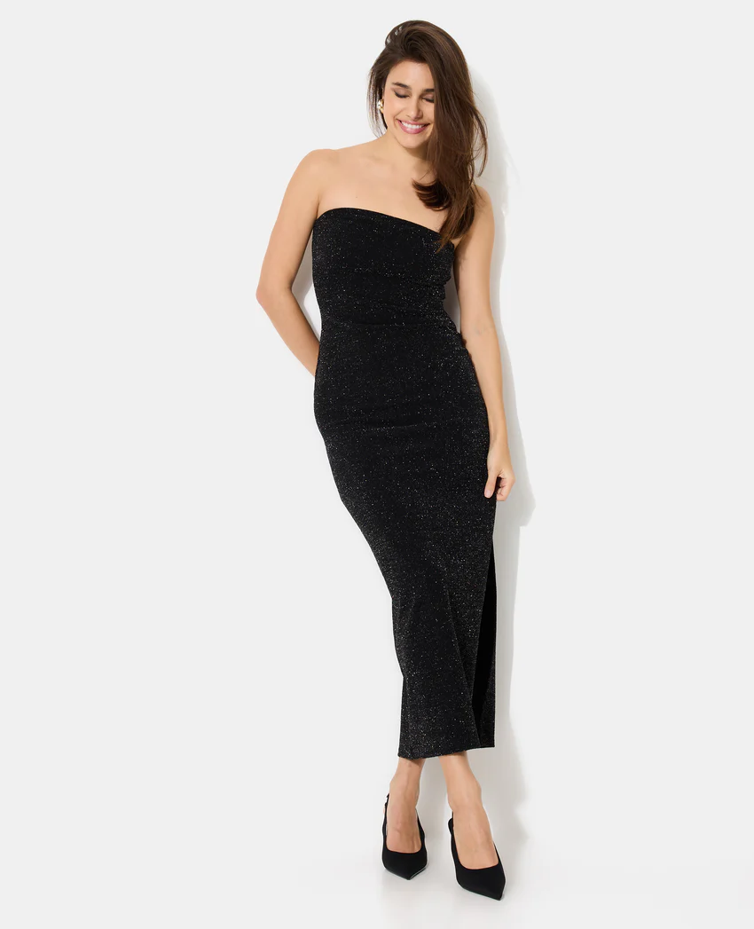 Pimkie Robe bustier en maille stretch avec lurex