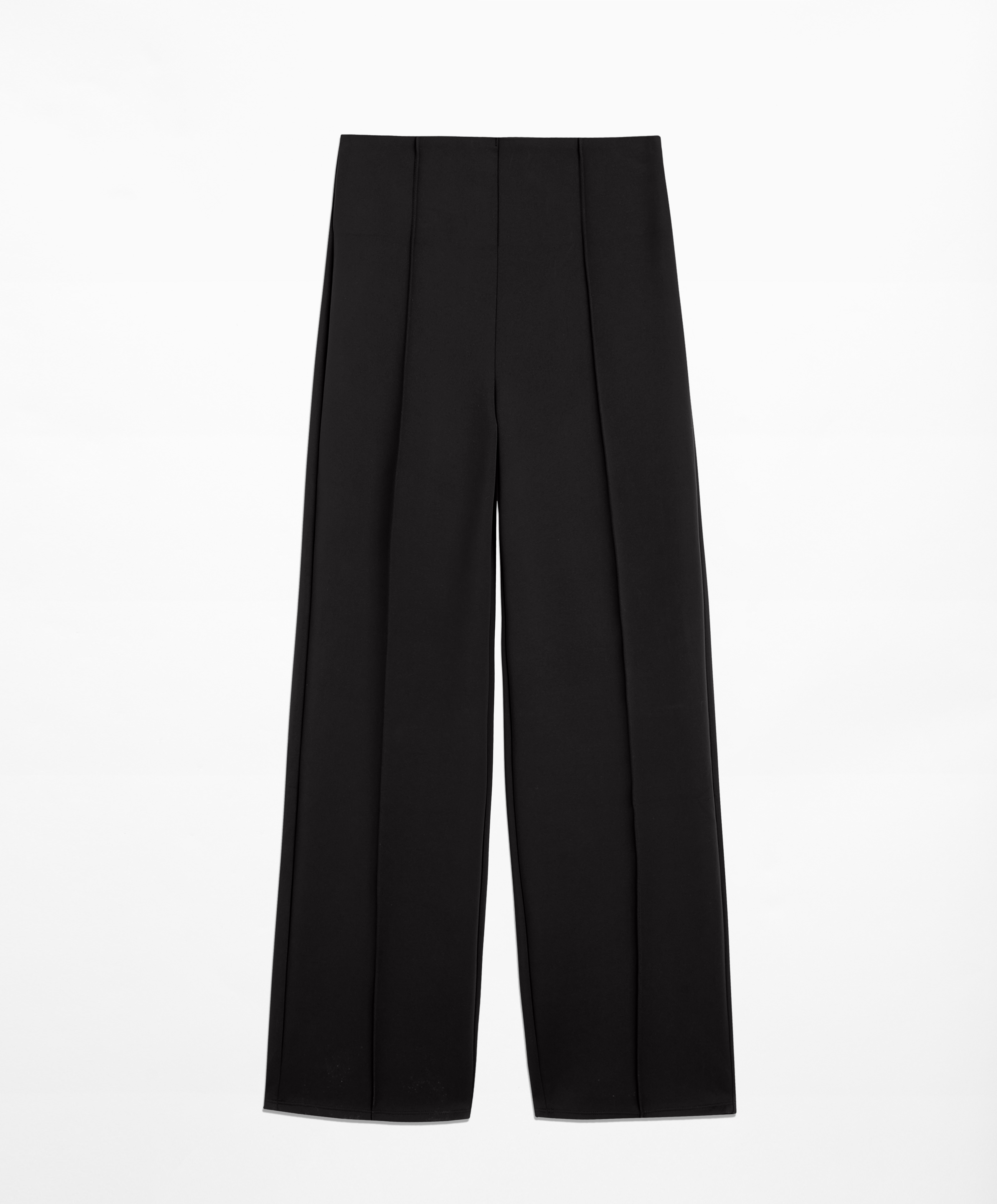 OYSHO Neoprene-effect straight-leg trousers