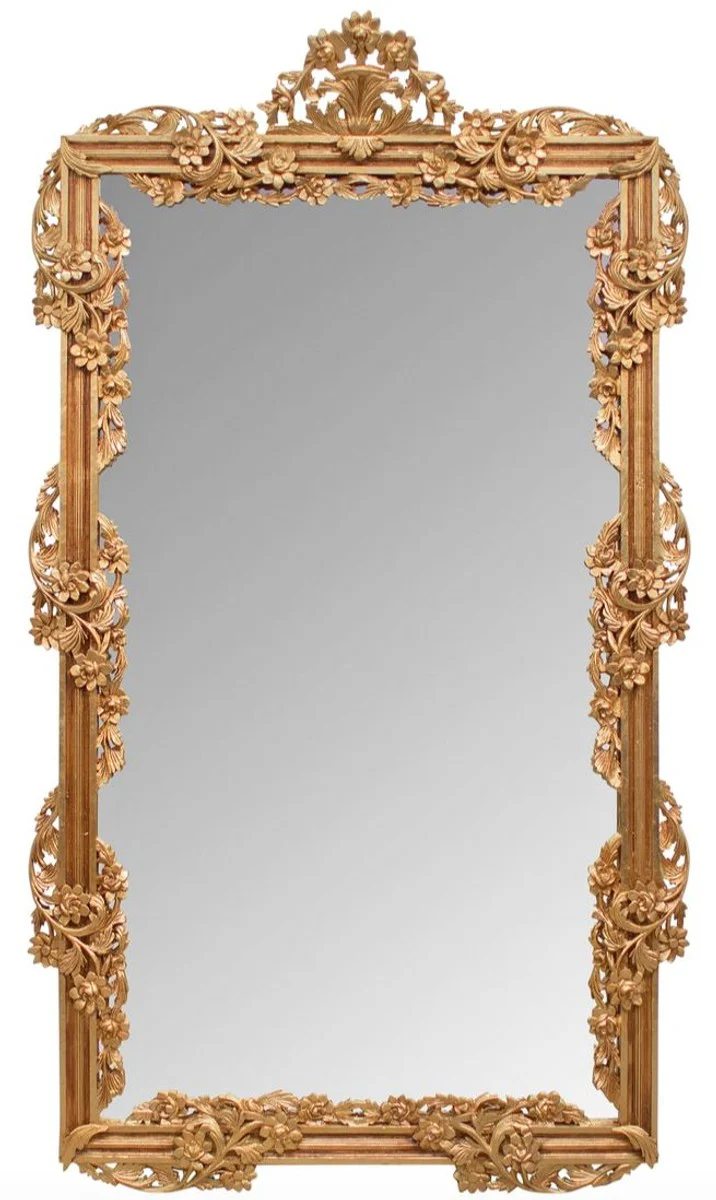 Luxury baroque mirror gold 122 x H. 224 cm - Baroque furniture