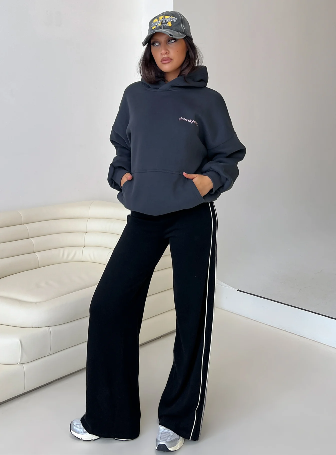 Ascenda Straight Leg Track Pant Black