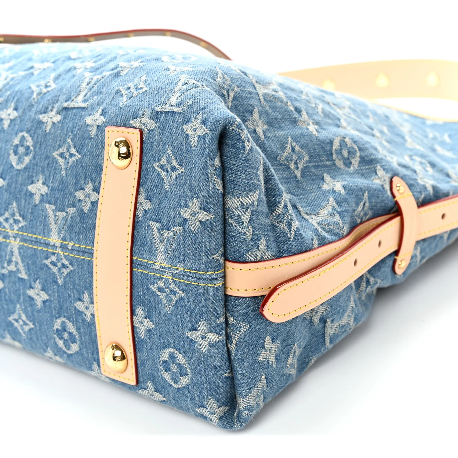 Monogram Denim CarryAll MM Blue - Top Club
