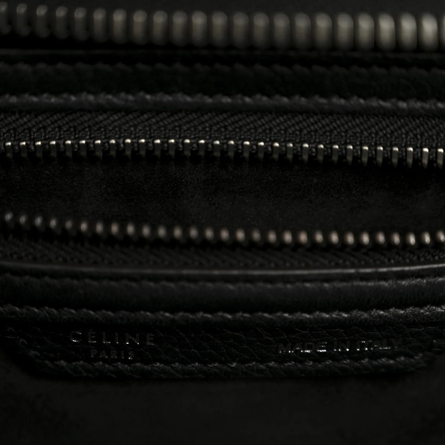 Drummed Calfskin Micro Luggage Black - Top Club