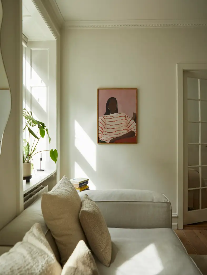 Poster Red Stripes 30 x 40 cm
