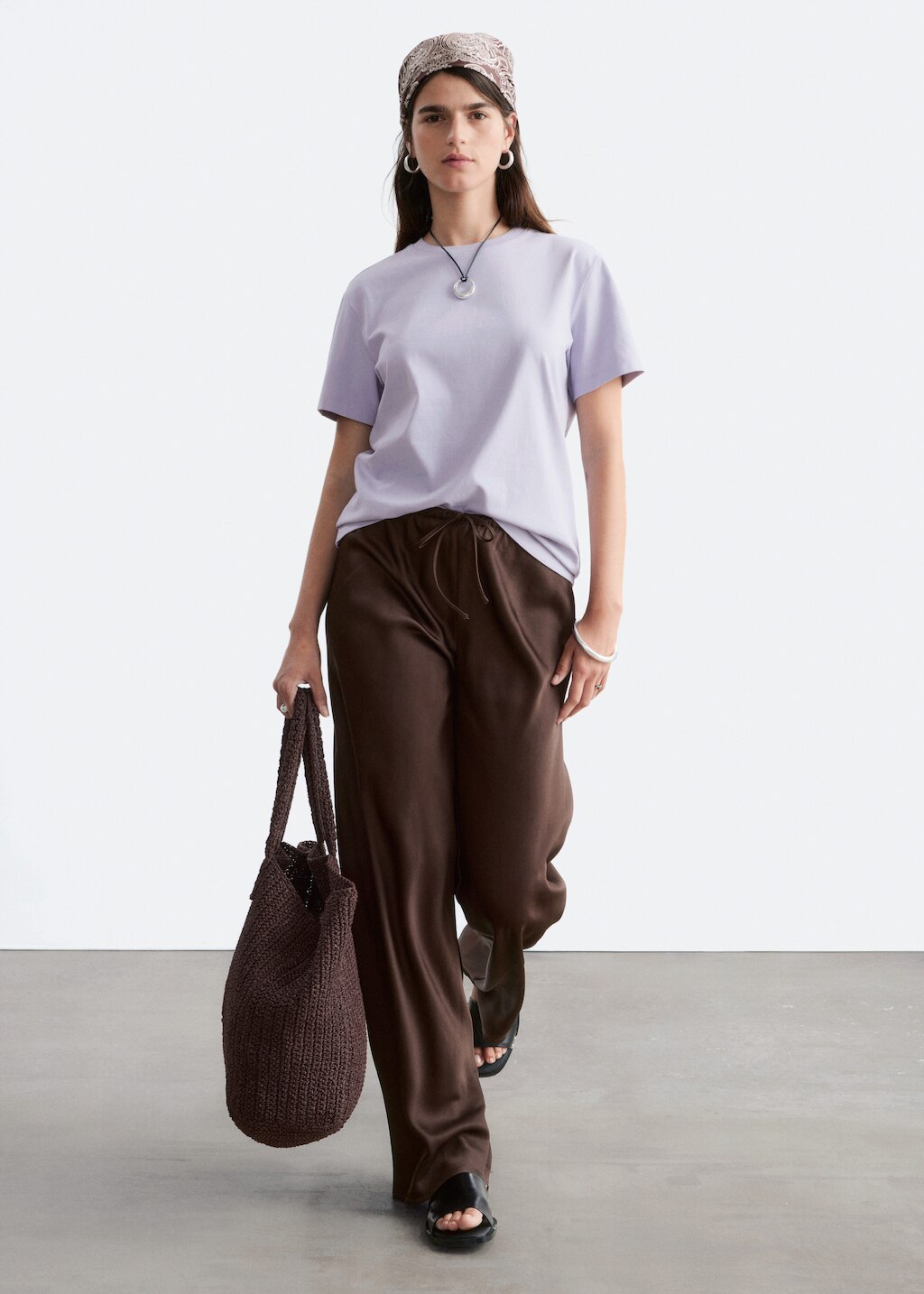 & Other Stories COTTON CREW-NECK T-SHIRT