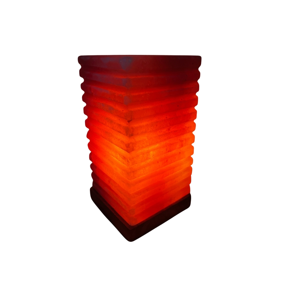 Tafellamp zoutlamp spiraal