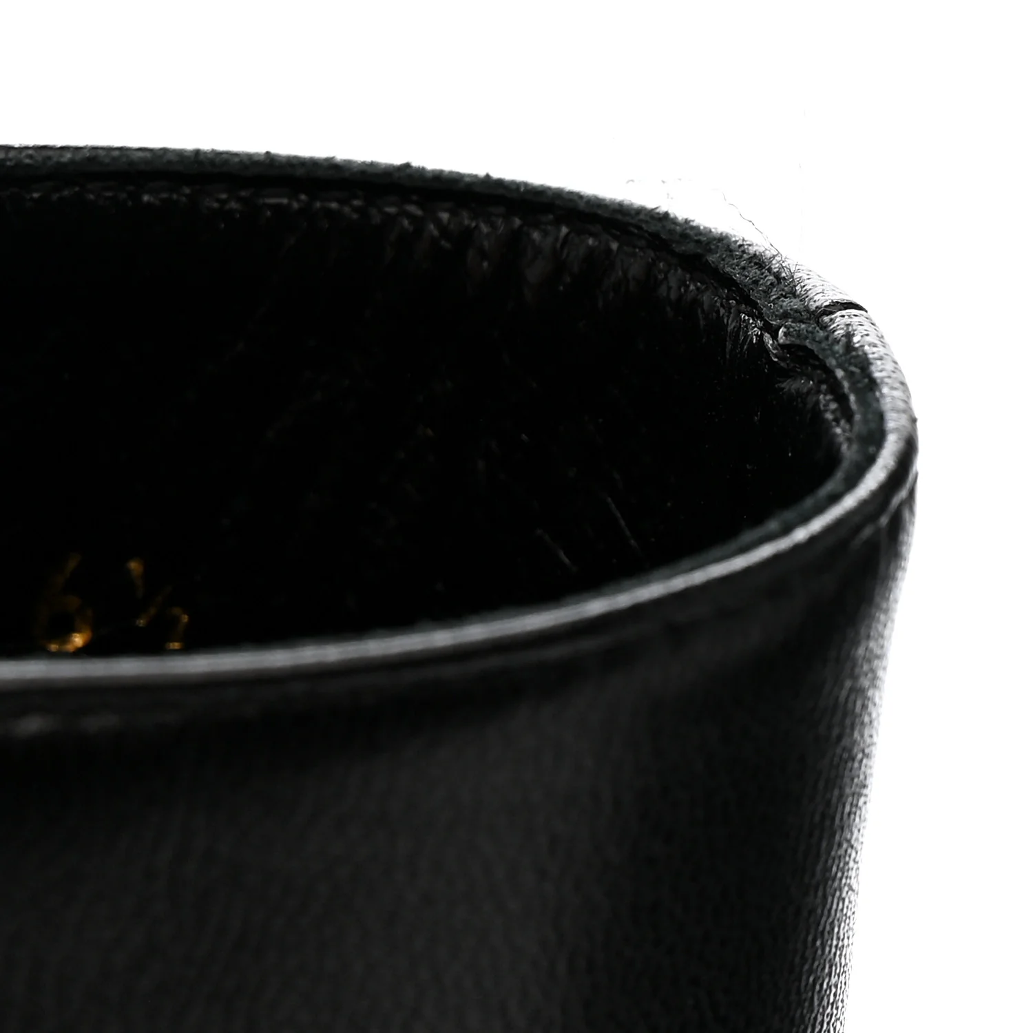 Nappa Vendome Loulou Ankle Zip Boot 36.5 Black - Top Club